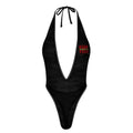 Black Camo GSC One Piece Women Lingerie Bodysuit Deep V Teddy