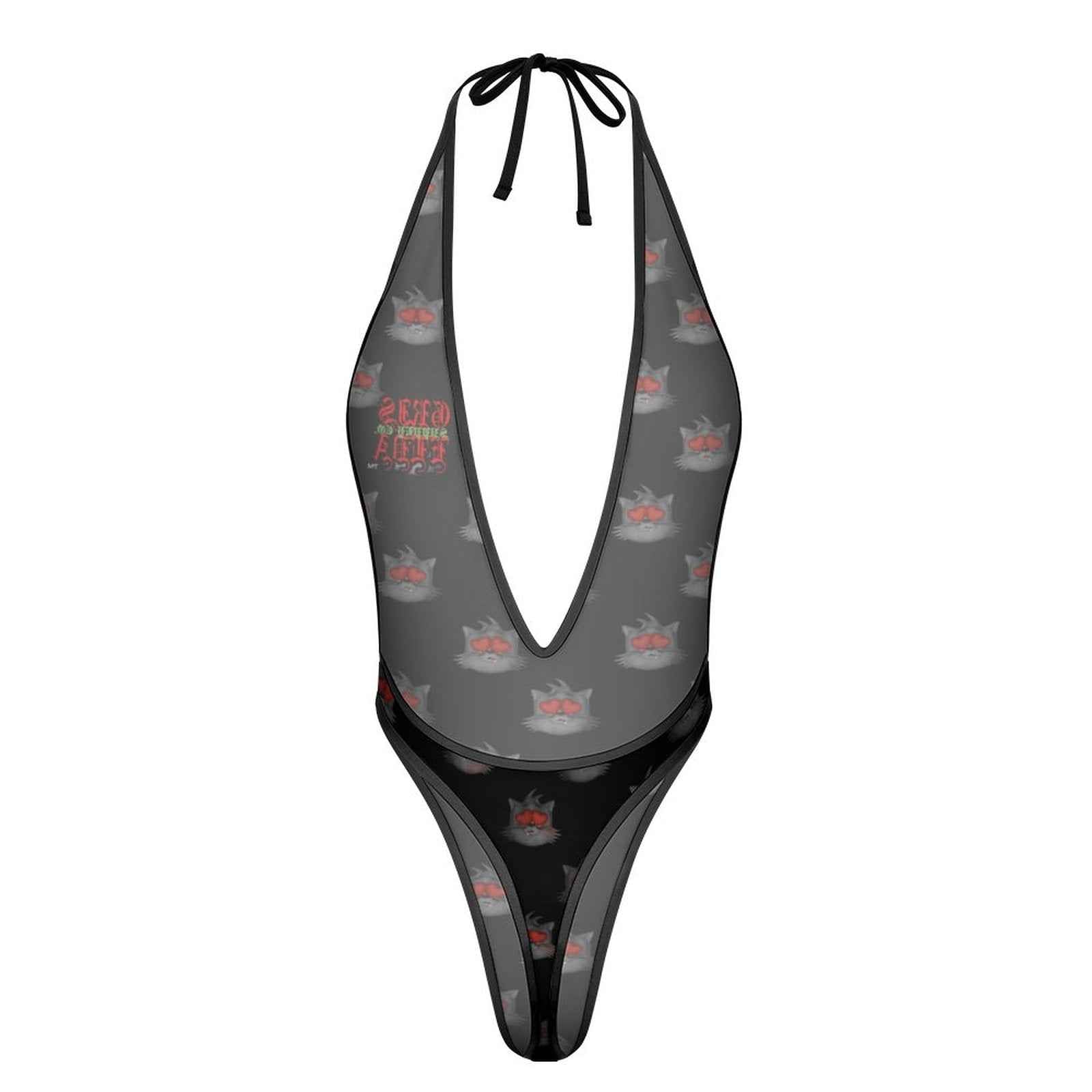 Gato GSC Heart Eyes GSC  One Piece Women Lingerie Bodysuit Deep V Teddy