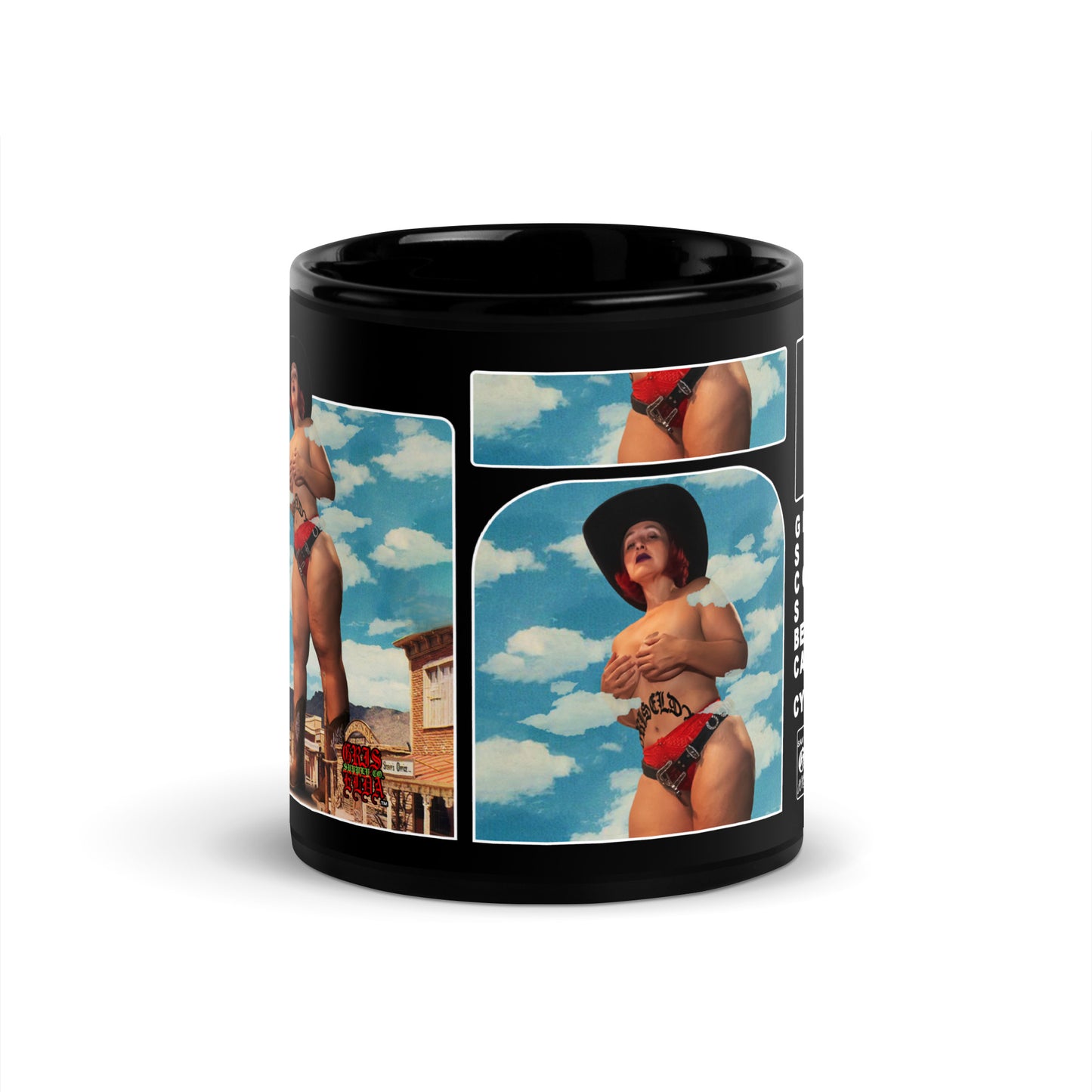 CynthiaRed X GSC Giantess GSC Black Glossy Mug