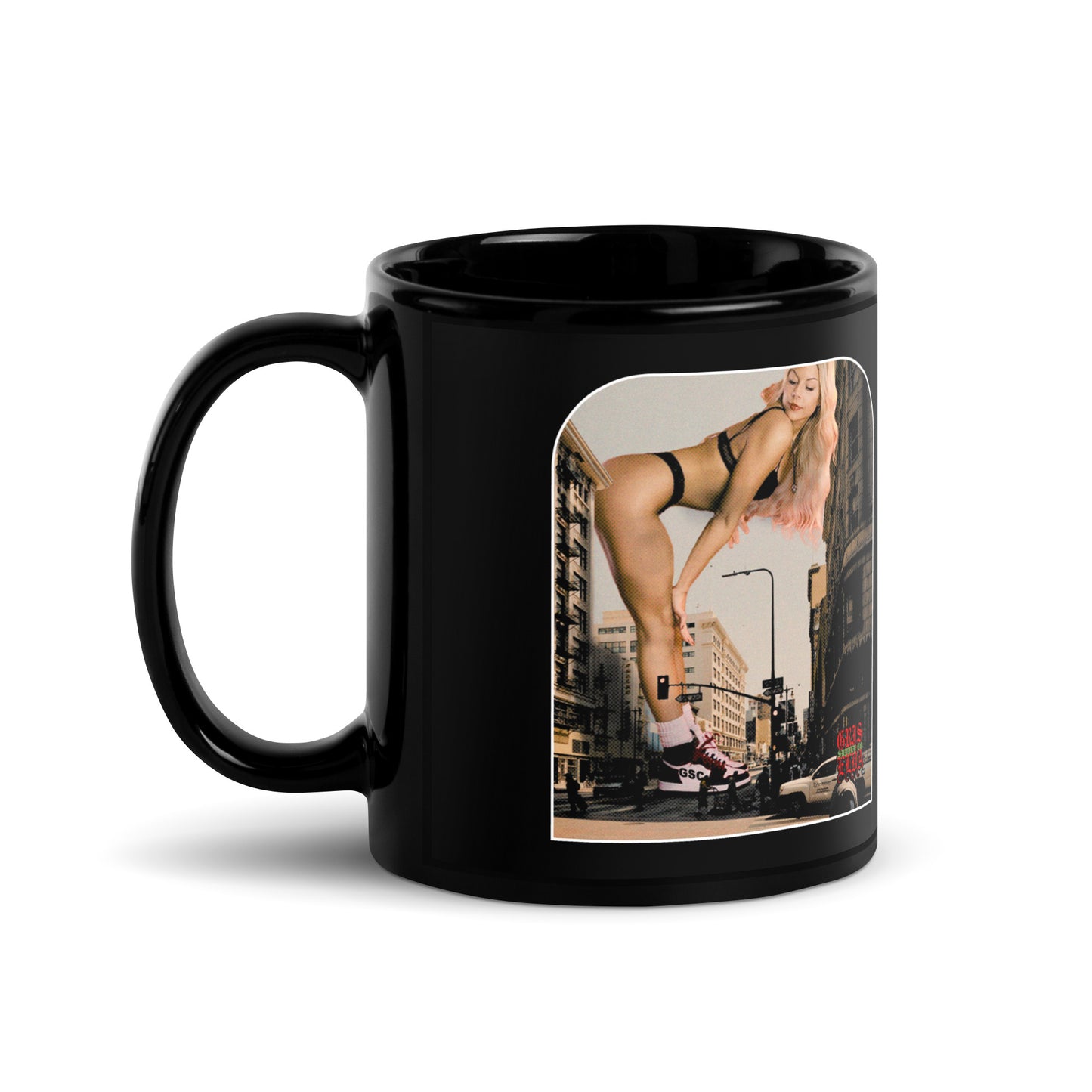 Mollie X GSC Giantess GSC Black Glossy Mug