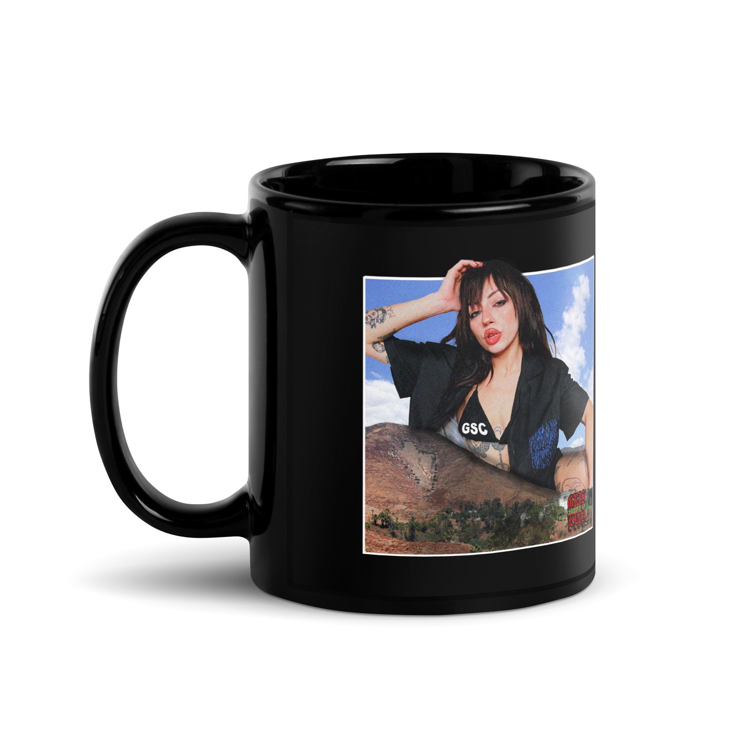 Raven X GSC Giantess GSC Black Glossy Mug