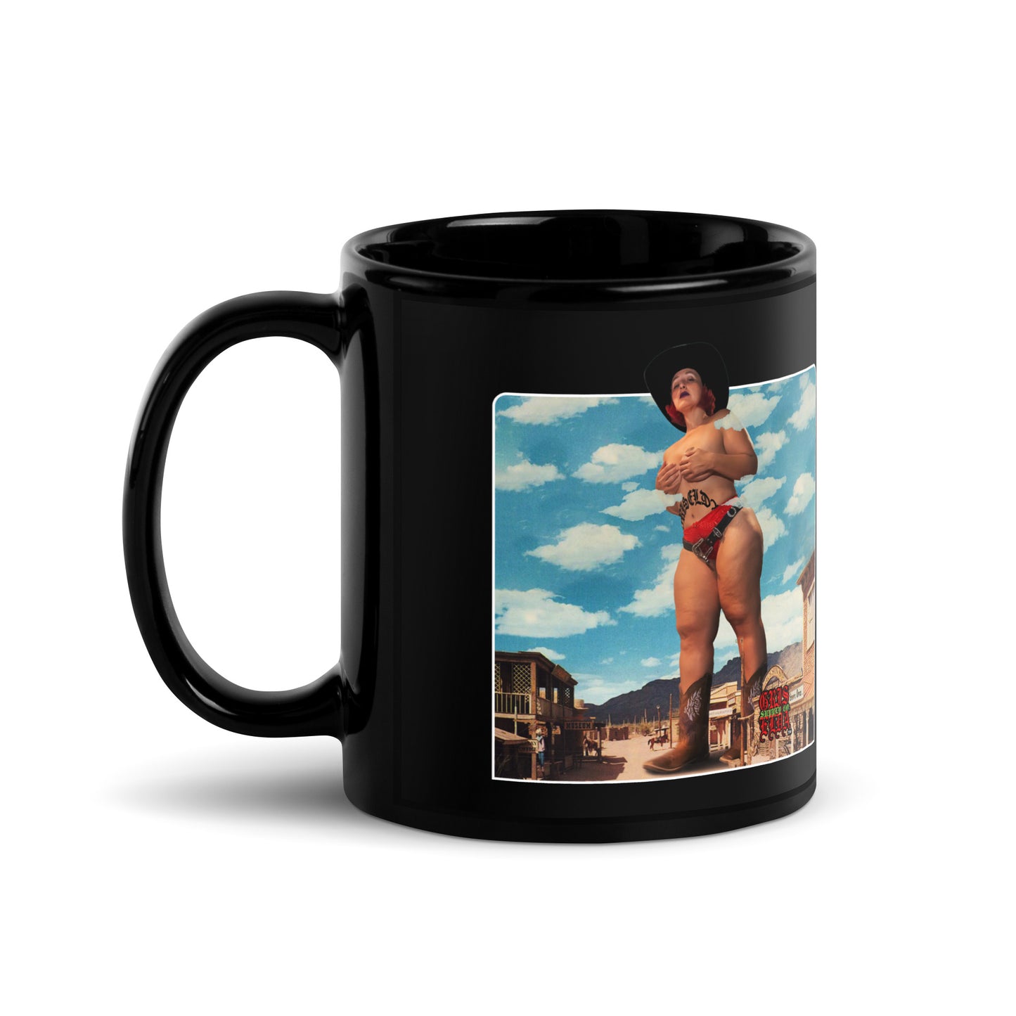 CynthiaRed X GSC Giantess GSC Black Glossy Mug