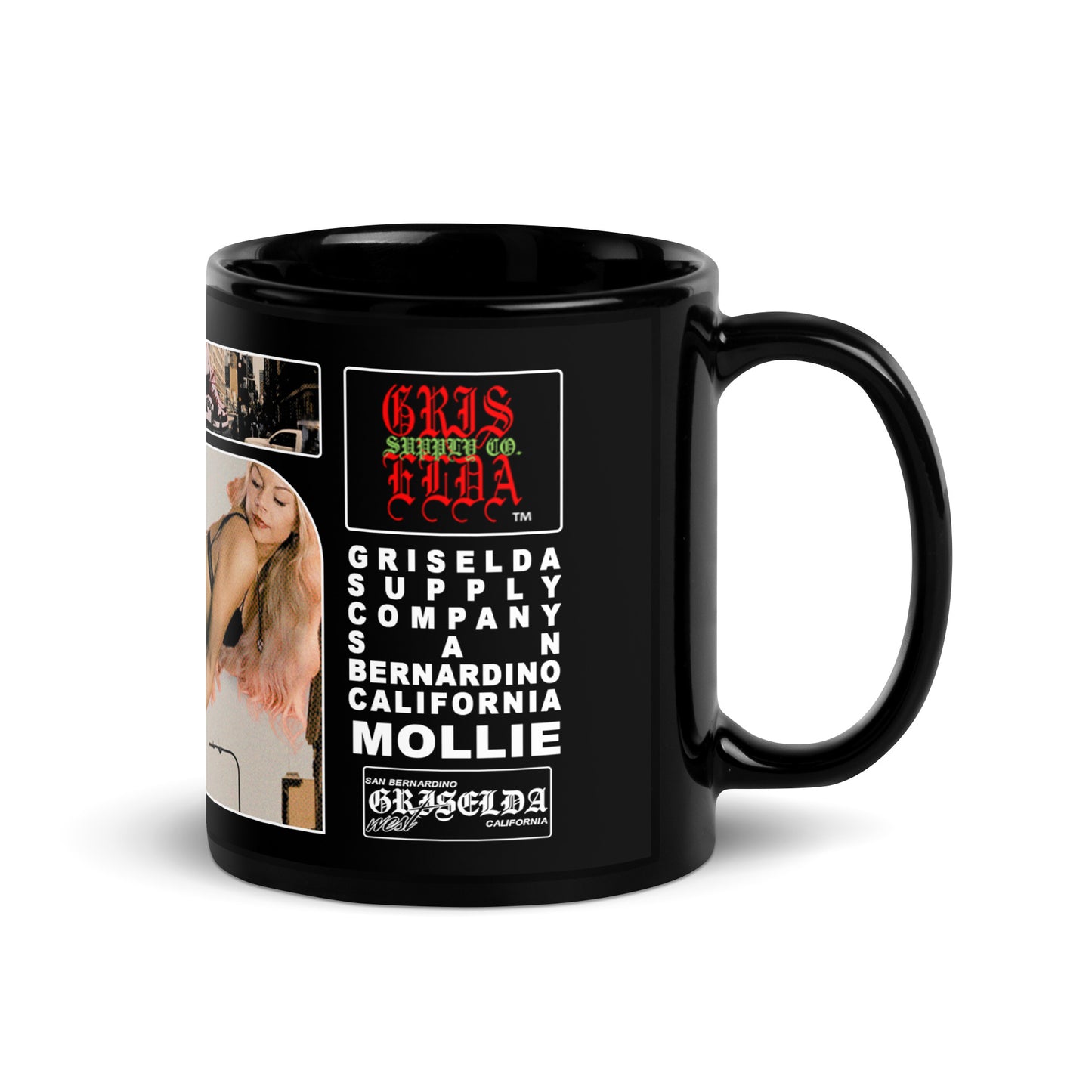 Mollie X GSC Giantess GSC Black Glossy Mug