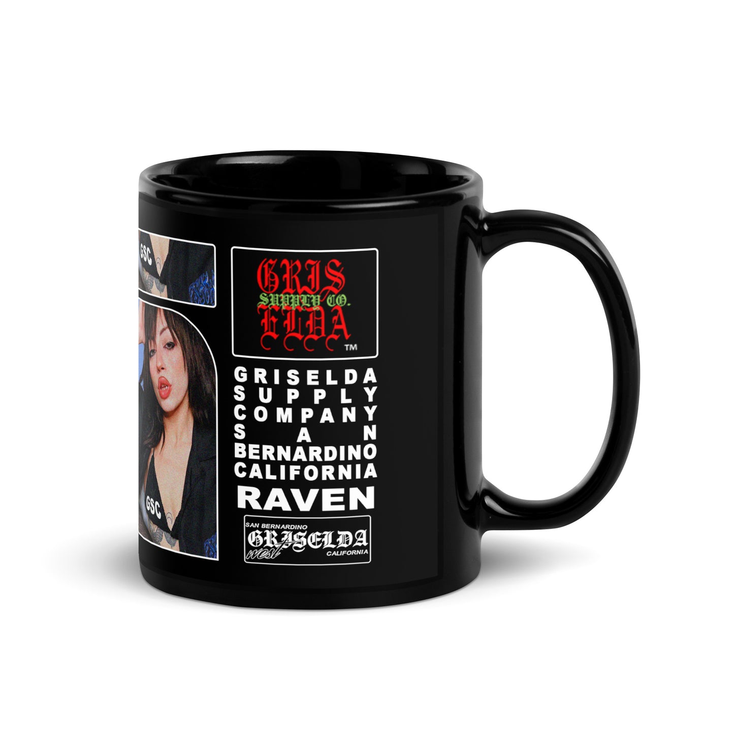 Raven X GSC Giantess GSC Black Glossy Mug