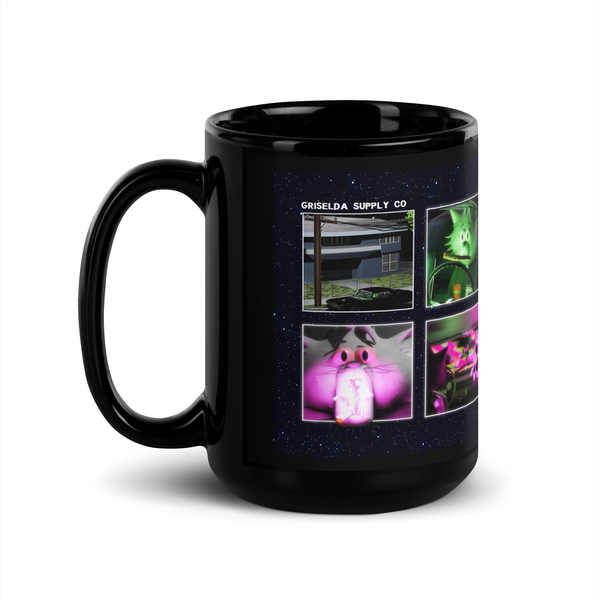 GSC COMICSTRIP 1 GSC Black Glossy Mug
