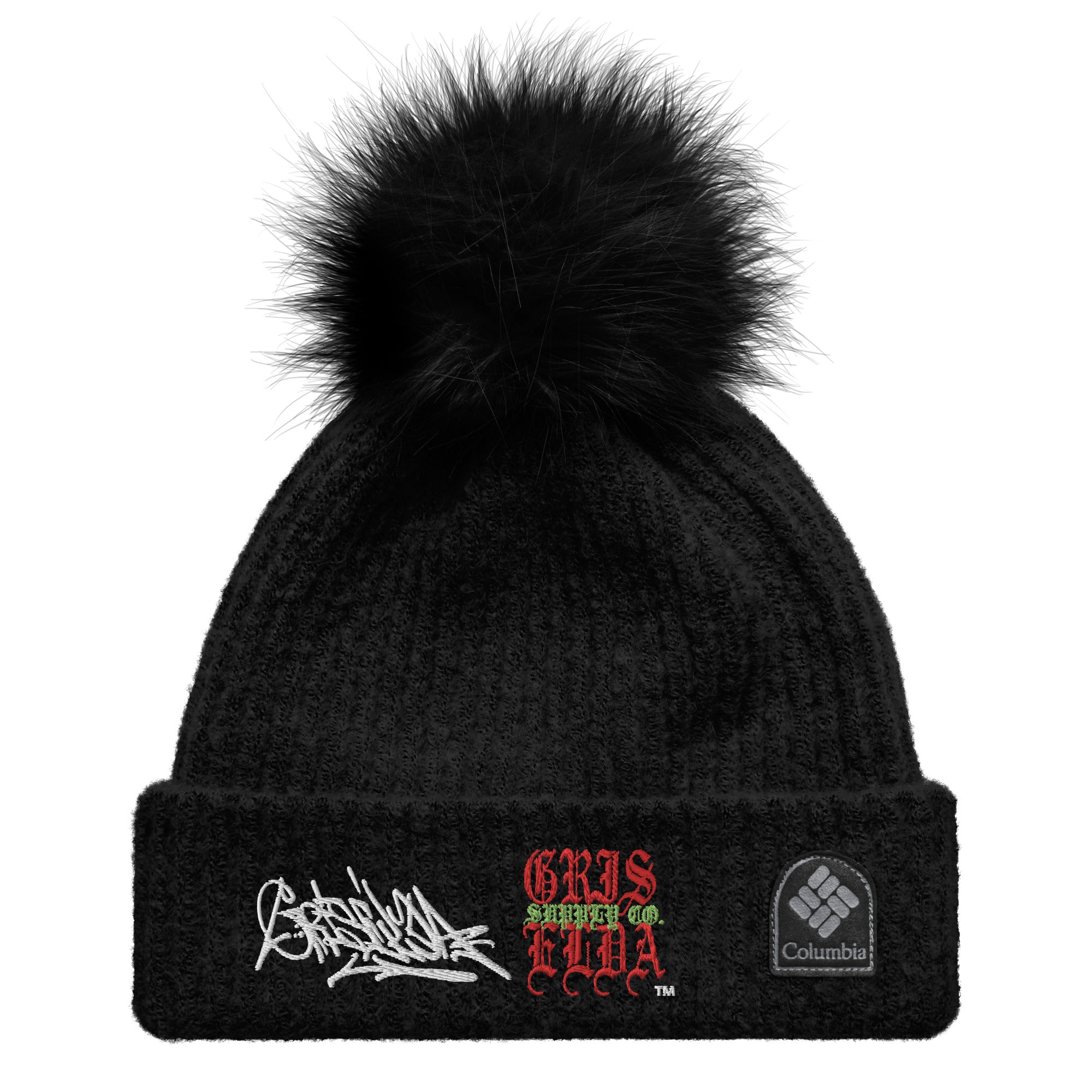 Gorro de pom-pom premium Columbia con logo clásico GSC