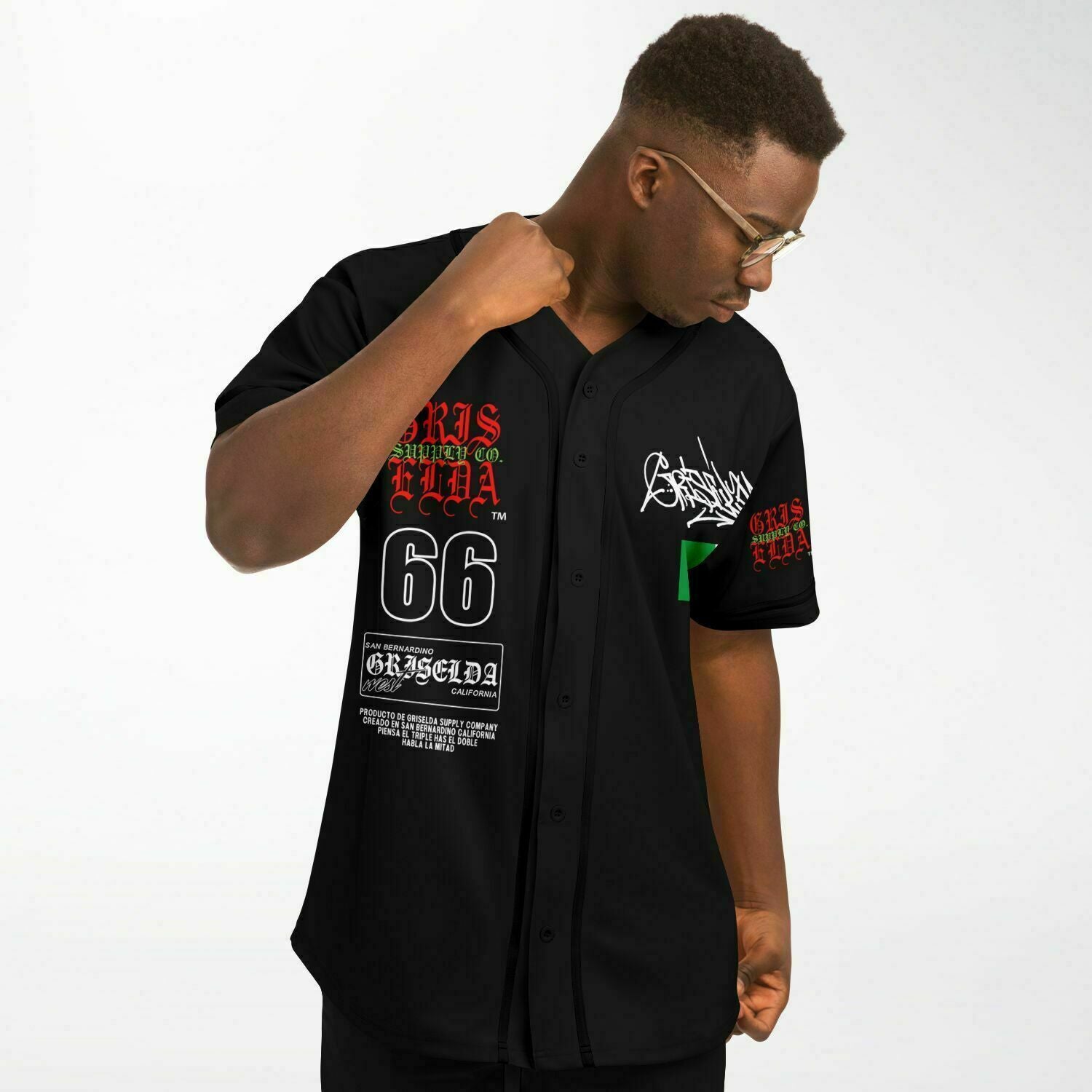 Jersey de béisbol Premium estilo mano GSC con logo clásico