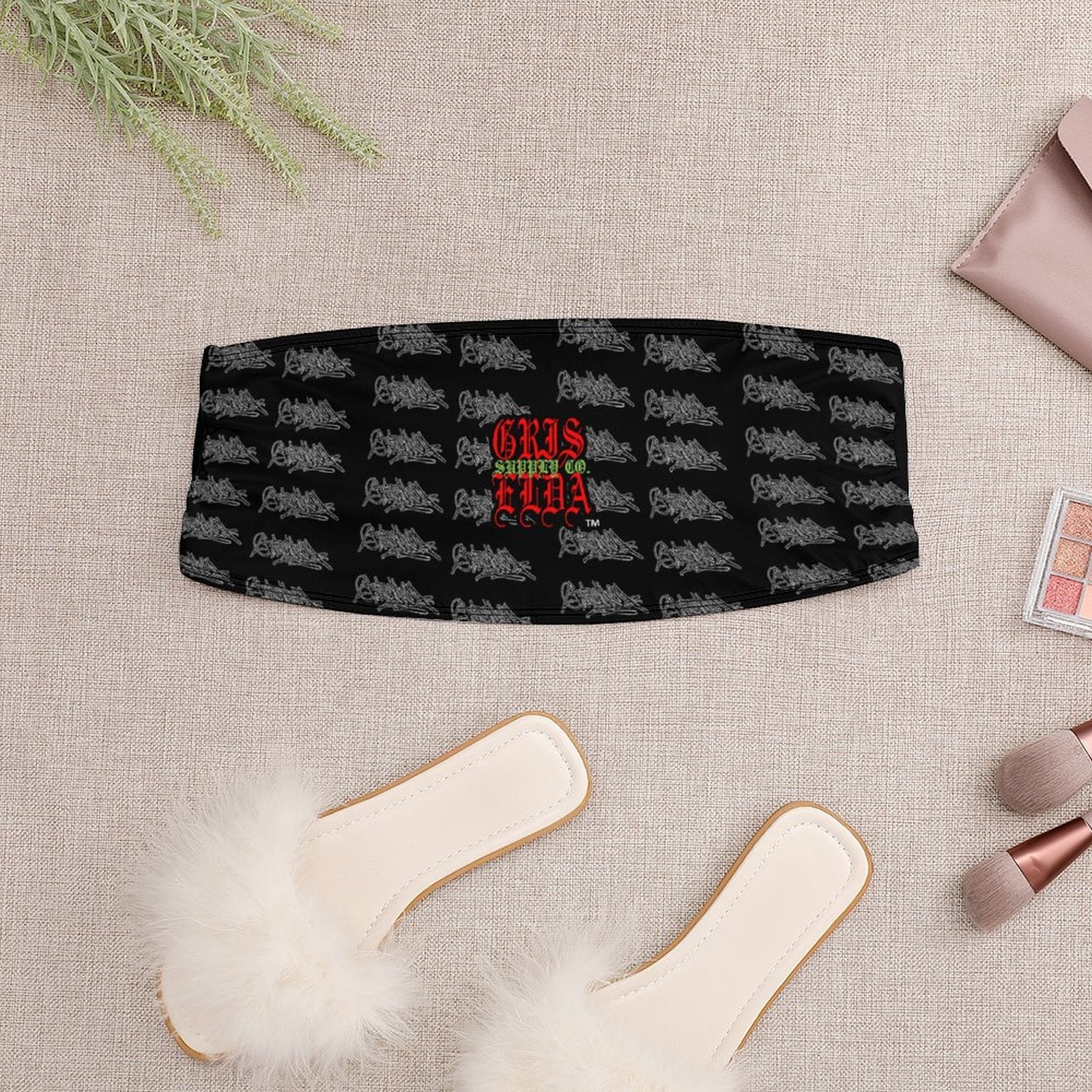 Griselda Tag Handstyle GSC B Strapless Women Tube Top Y2K Bandeau