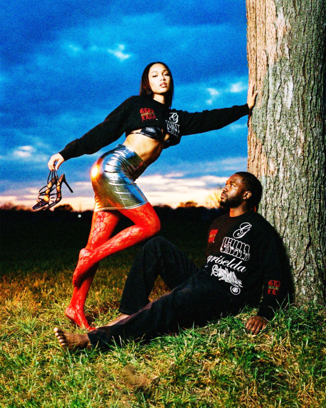 GSC Griselda Royal GSC Relaxed fit knitted crew neck sweater