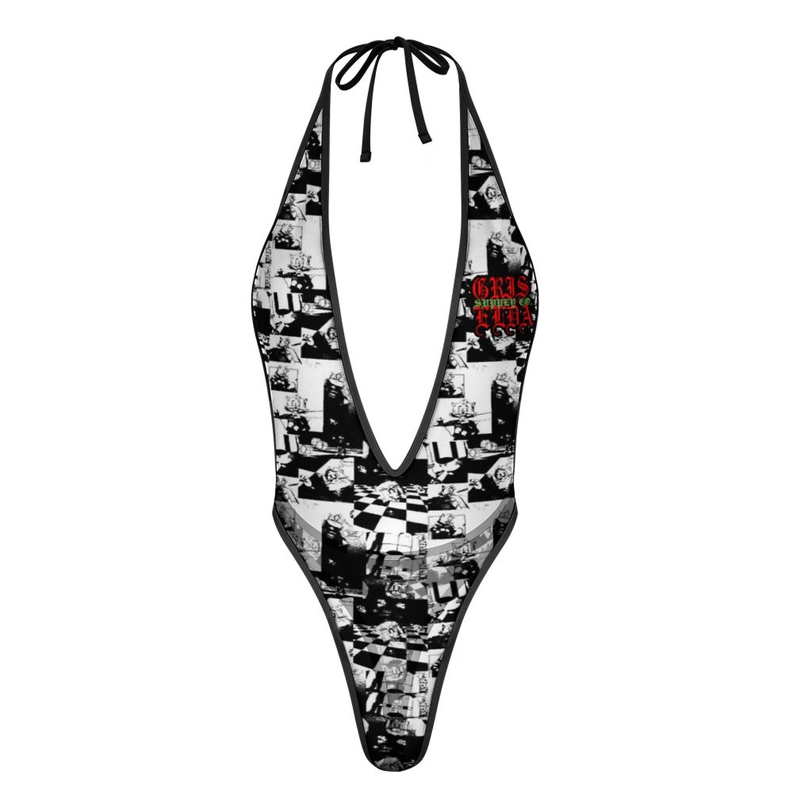 Gris Stray Cat Manga GSC One Piece Women Lingerie Bodysuit Deep V Teddy