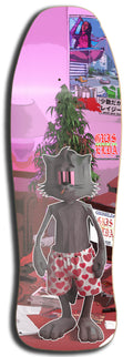 Gato GSC En El Cuarto Halftone RETRO STYLE GSC SKATEBOARD DECK