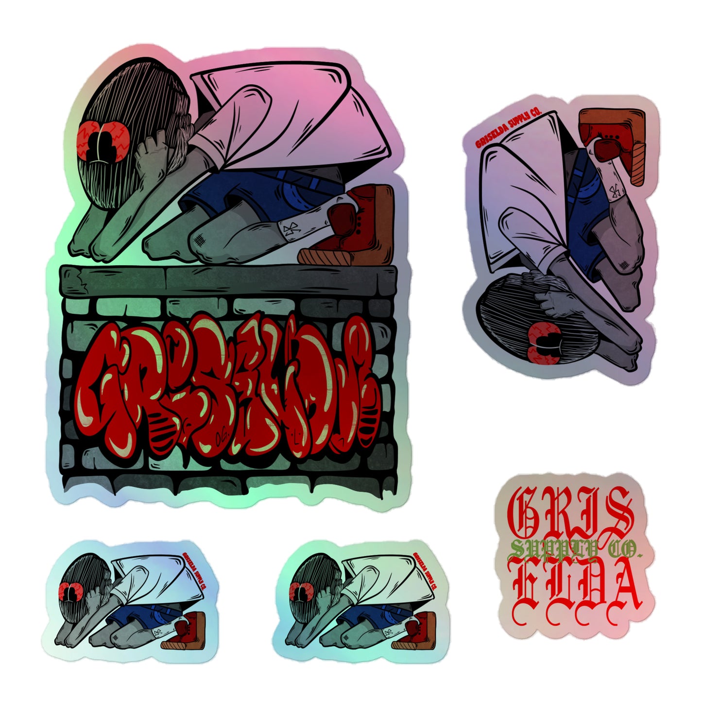 Es Gris GSC Holographic sticker Pack