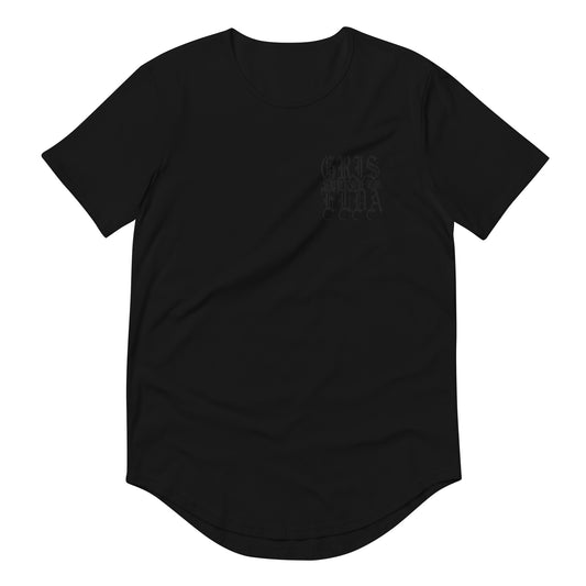 Blackout Logo GSC Men's Curved Hem T-Shirt