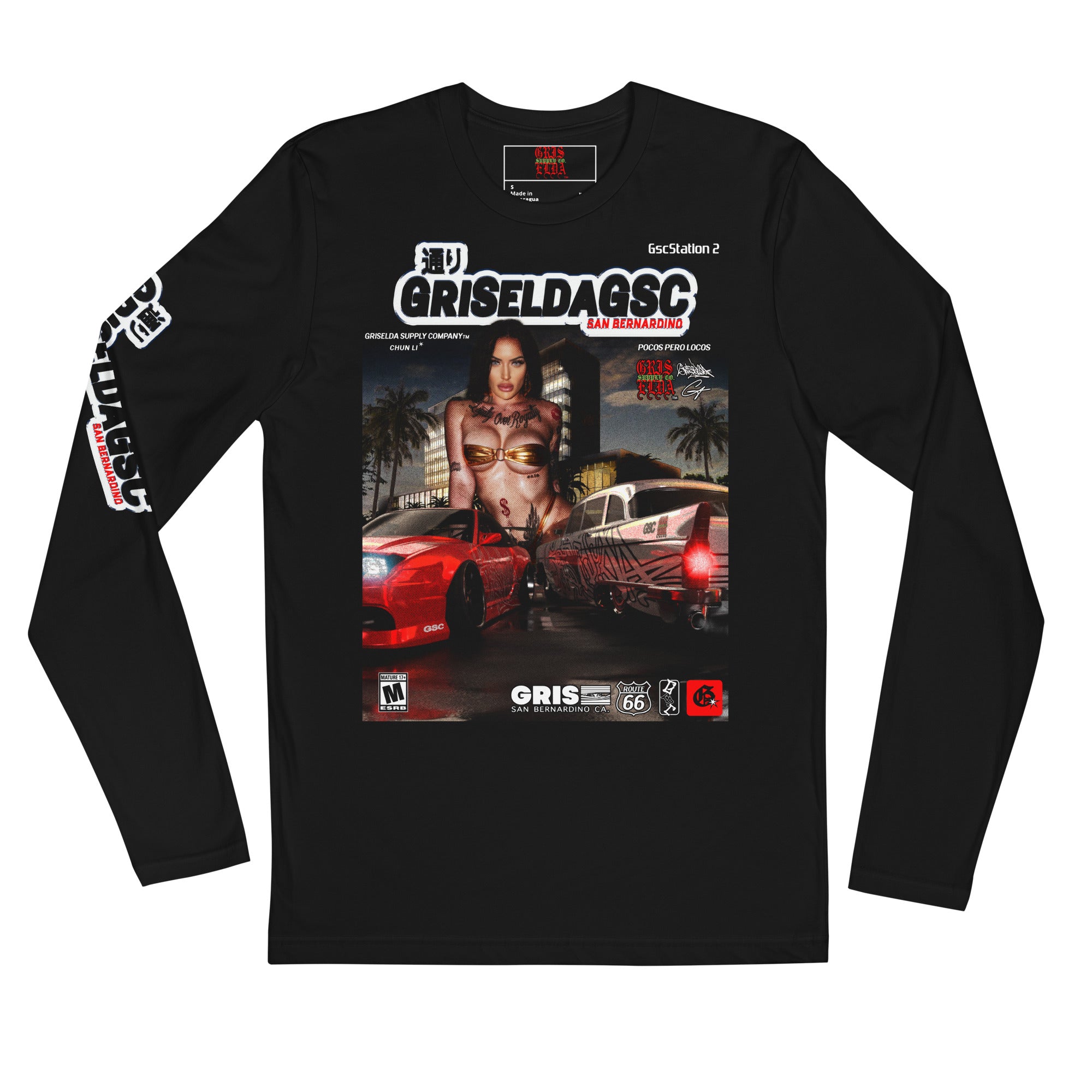 Griselda SB Map Graffiti GSC B Long Sleeve Tee – Griselda Supply Co.