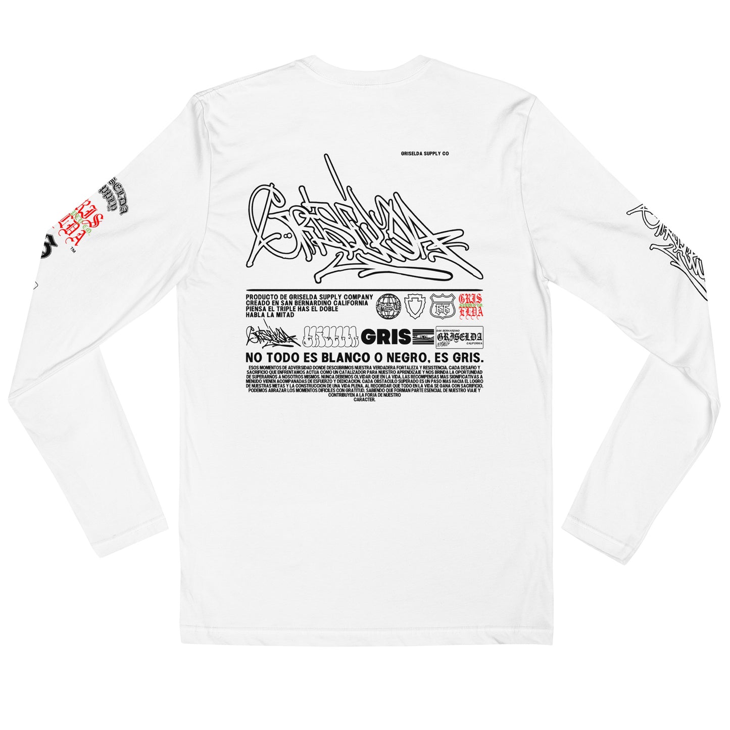 Es Gris. Classic Logo GSC Hand-style W Long Sleeve Tee