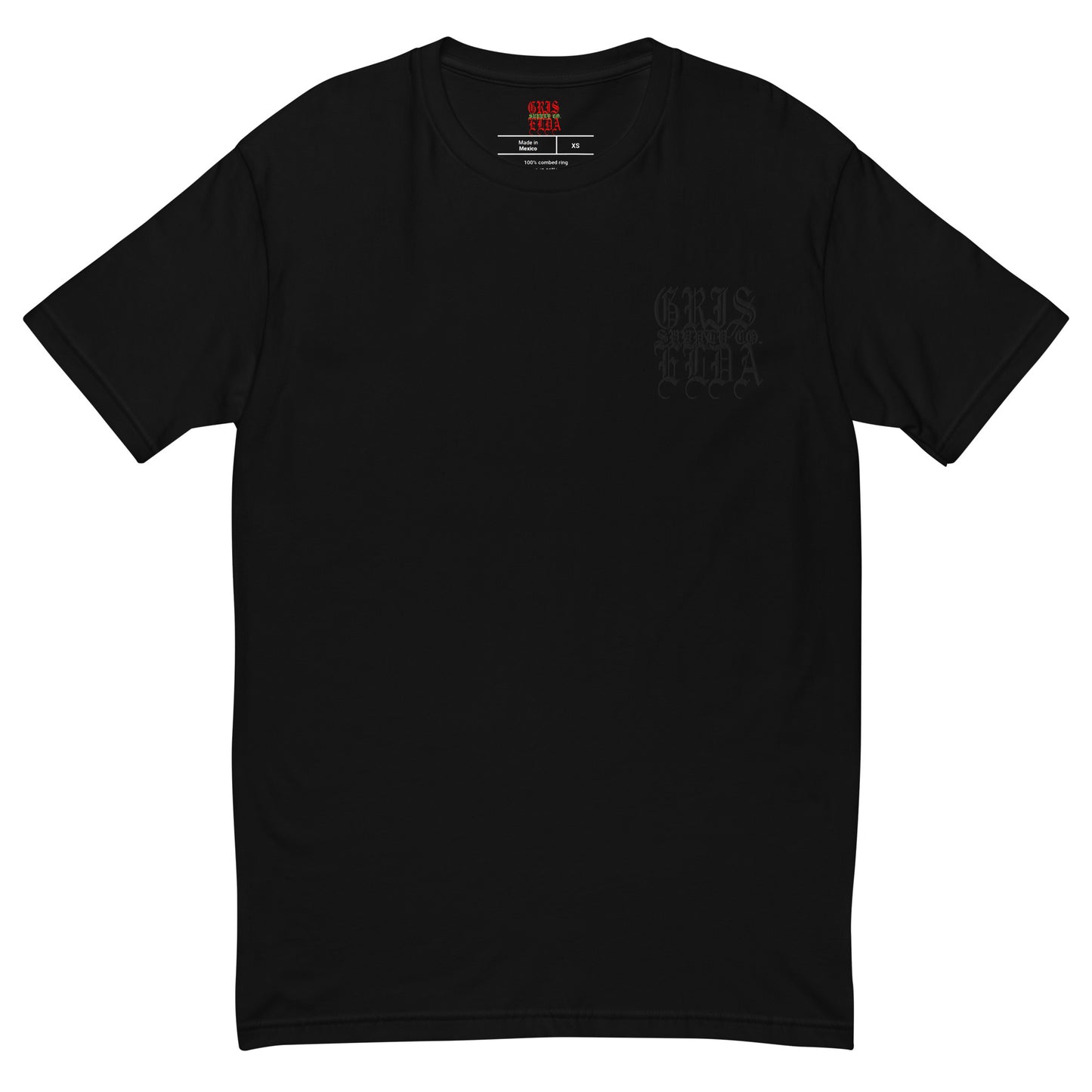 Blackout Logo Embroidered GSC Premium Short Sleeve T-shirt