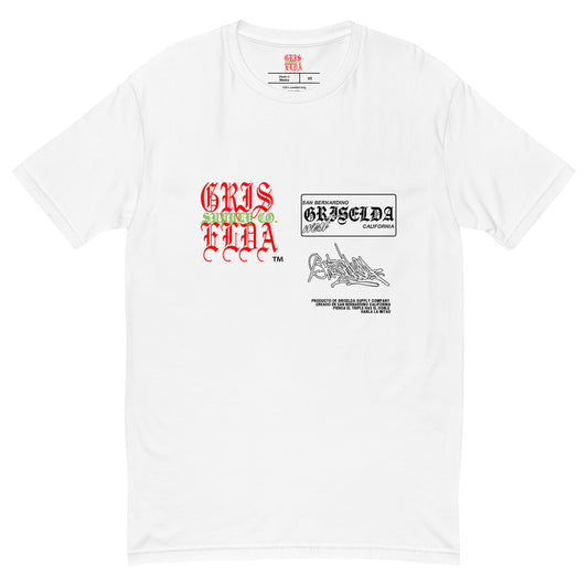 Es Gris. Classic Logo GSC Hand-style W Short Sleeve T-shirt