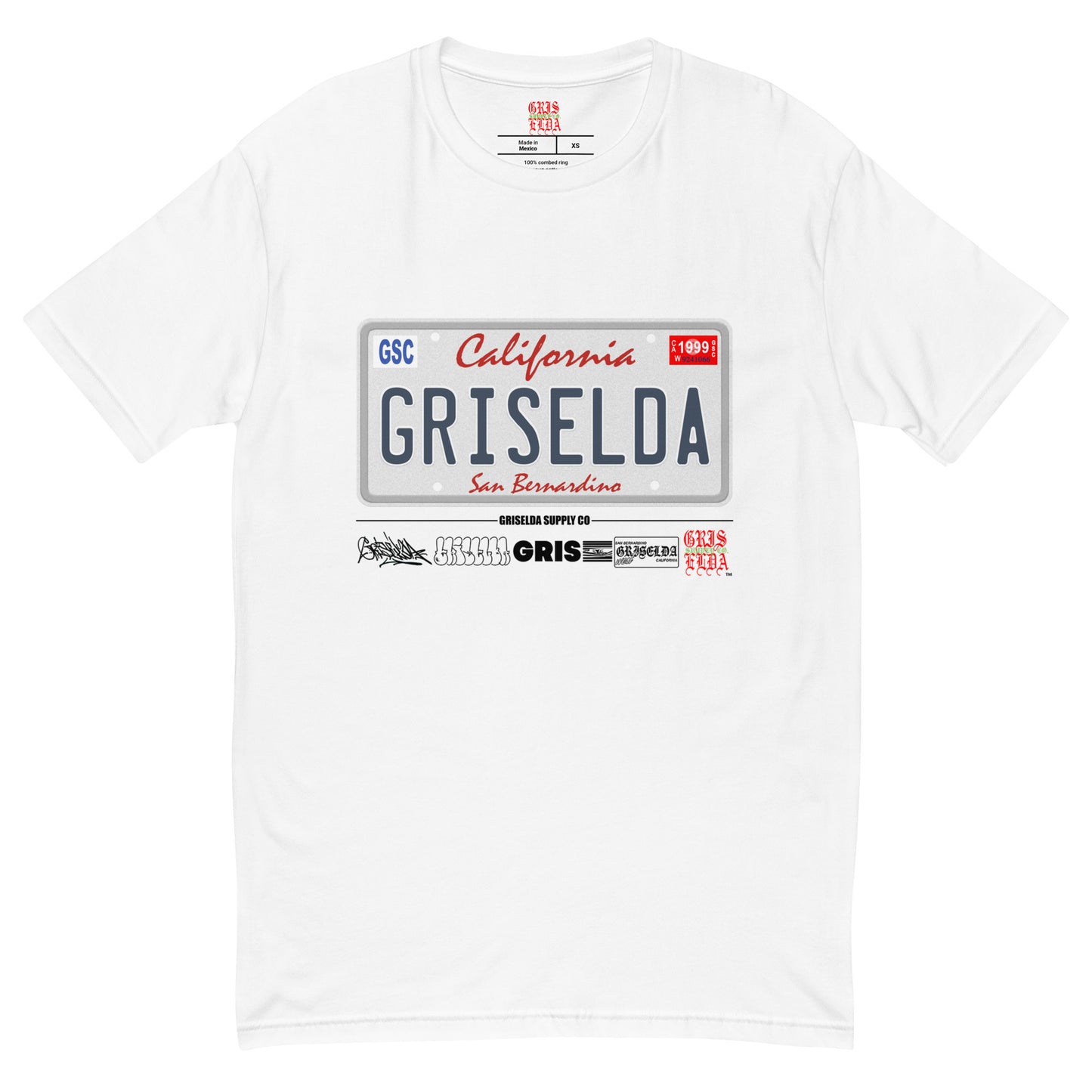 Griselda License Plate GSC W Short Sleeve T-shirt