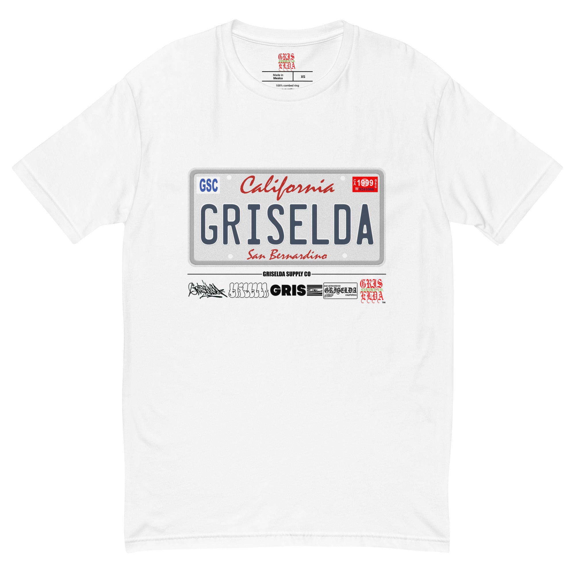Griselda License Plate GSC W Short Sleeve T-shirt