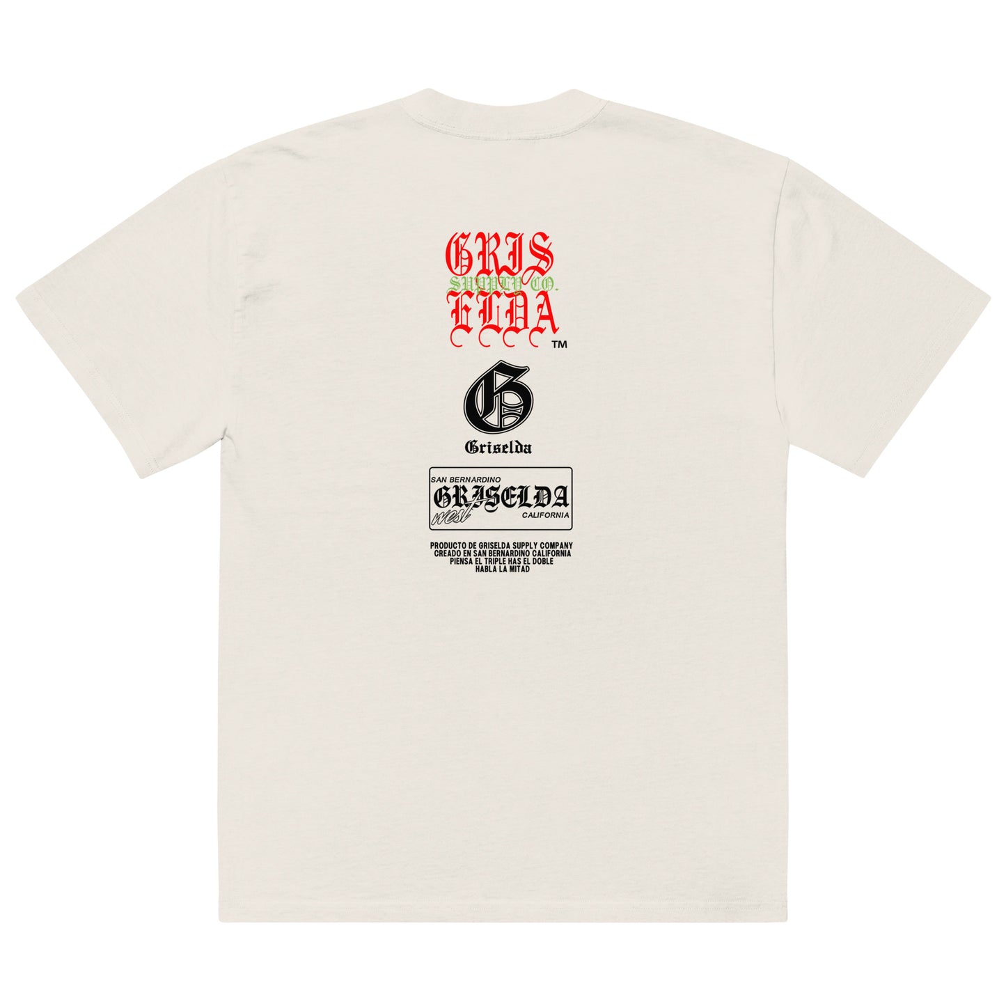 Classic Logo Back SB GSC Premium Oversized faded t-shirt