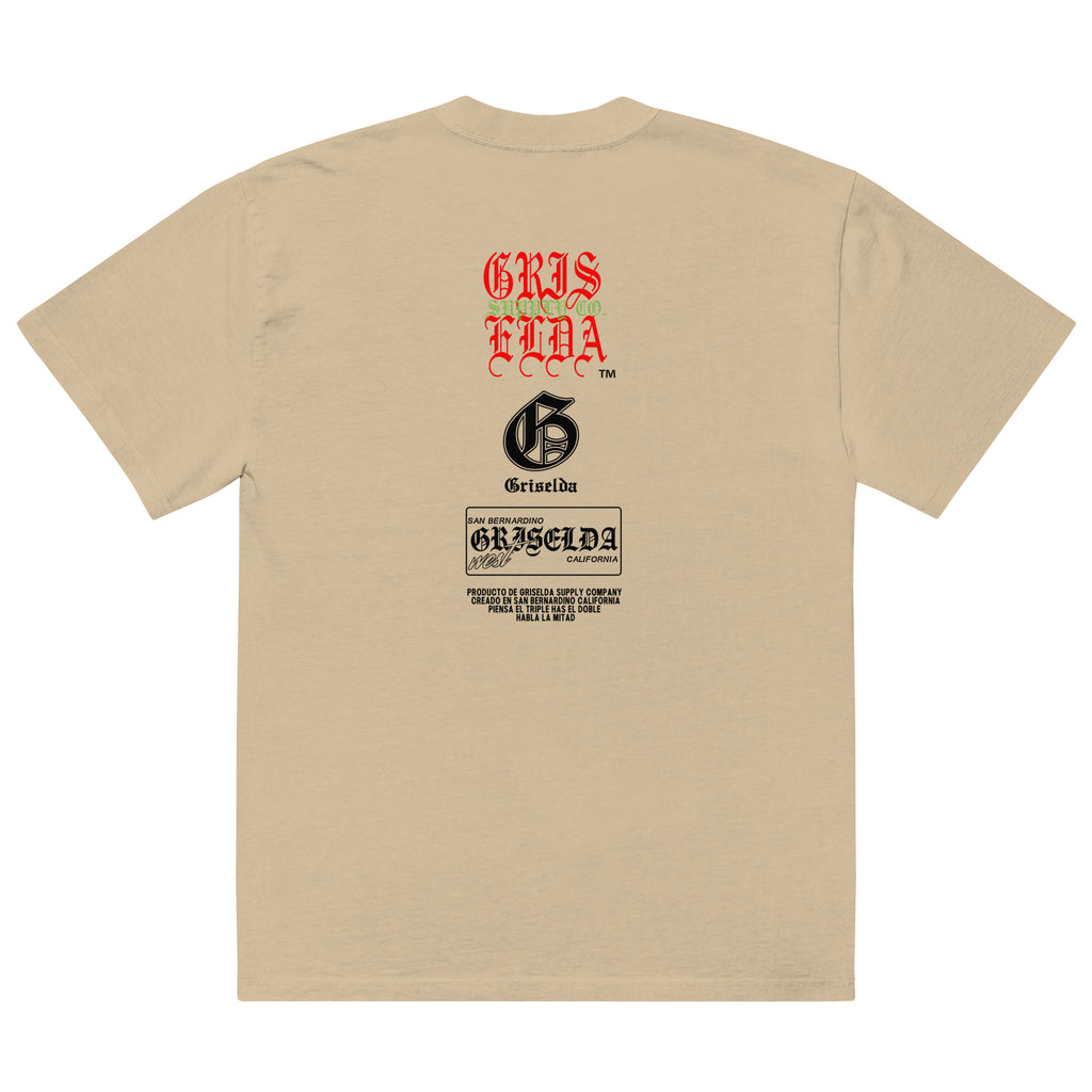Classic Logo Back SB GSC Premium Oversized faded t-shirt