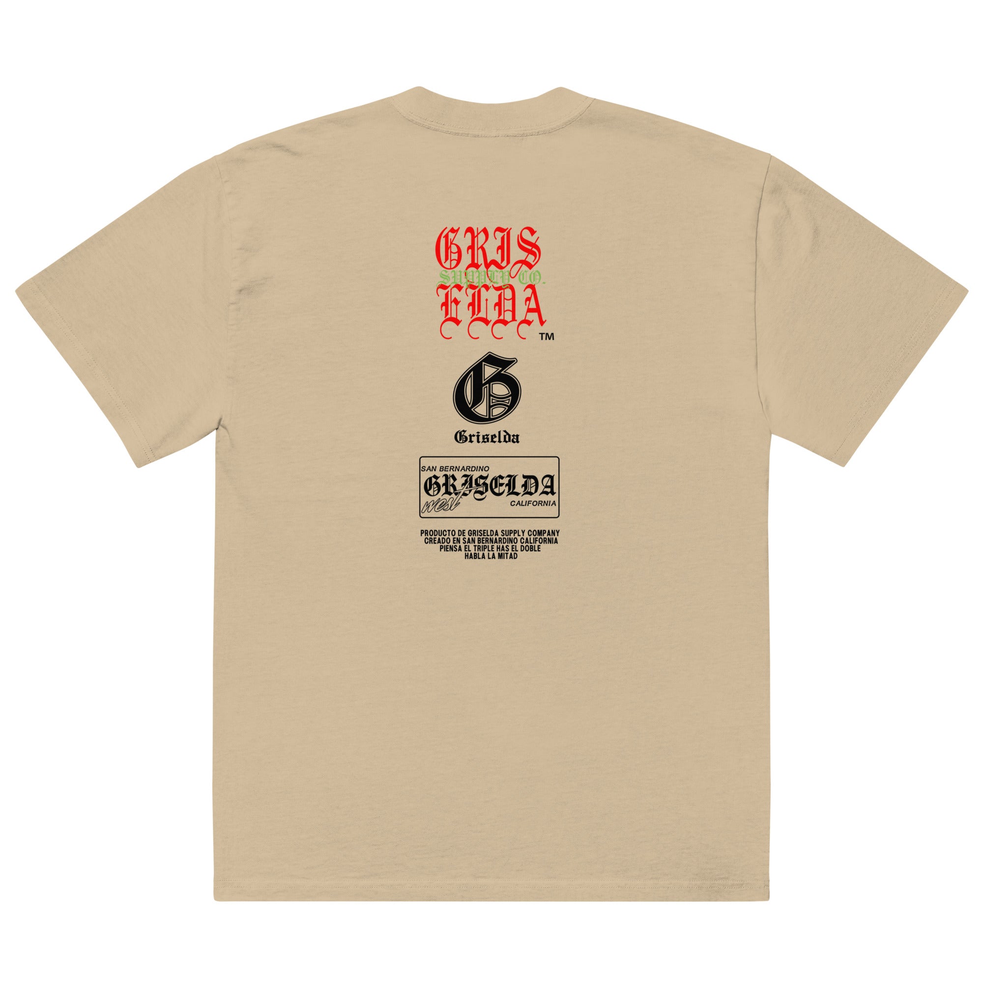 Classic Logo Back SB GSC Premium Oversized faded t-shirt