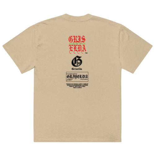 Camiseta de gran tamaño descolorida con logo clásico Back SB GSC Premium
