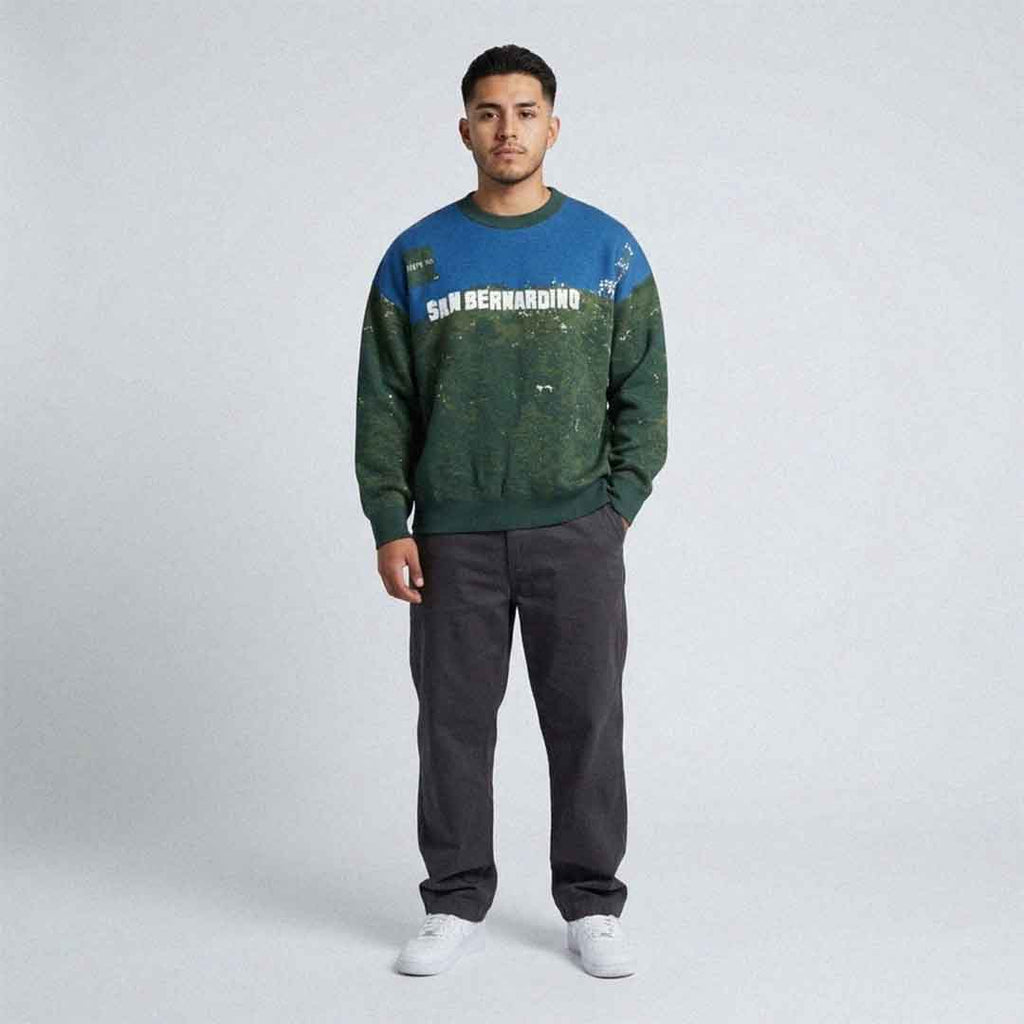 San Bernardino Hills GSC Relaxed fit knitted crew neck sweater