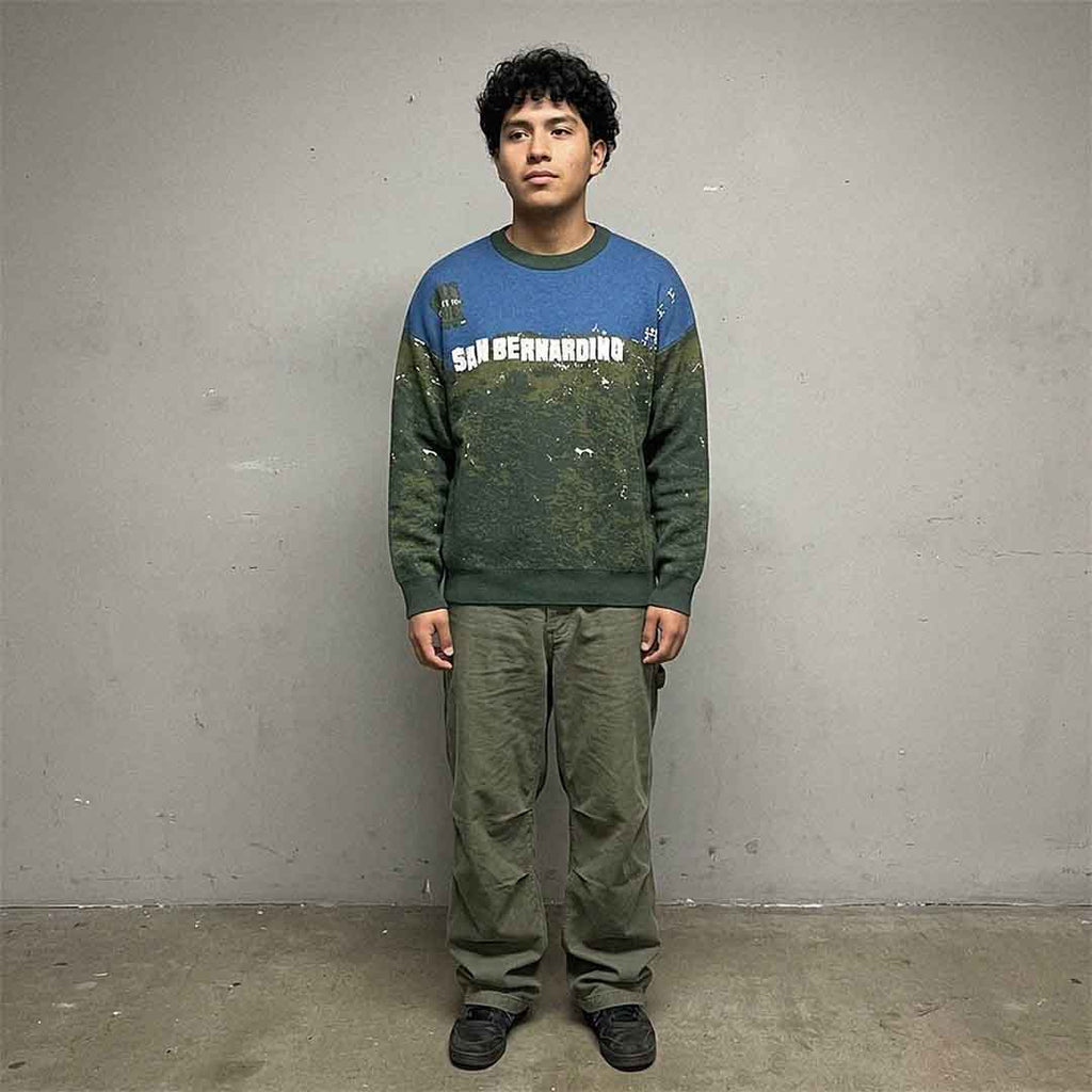 San Bernardino Hills GSC Relaxed fit knitted crew neck sweater