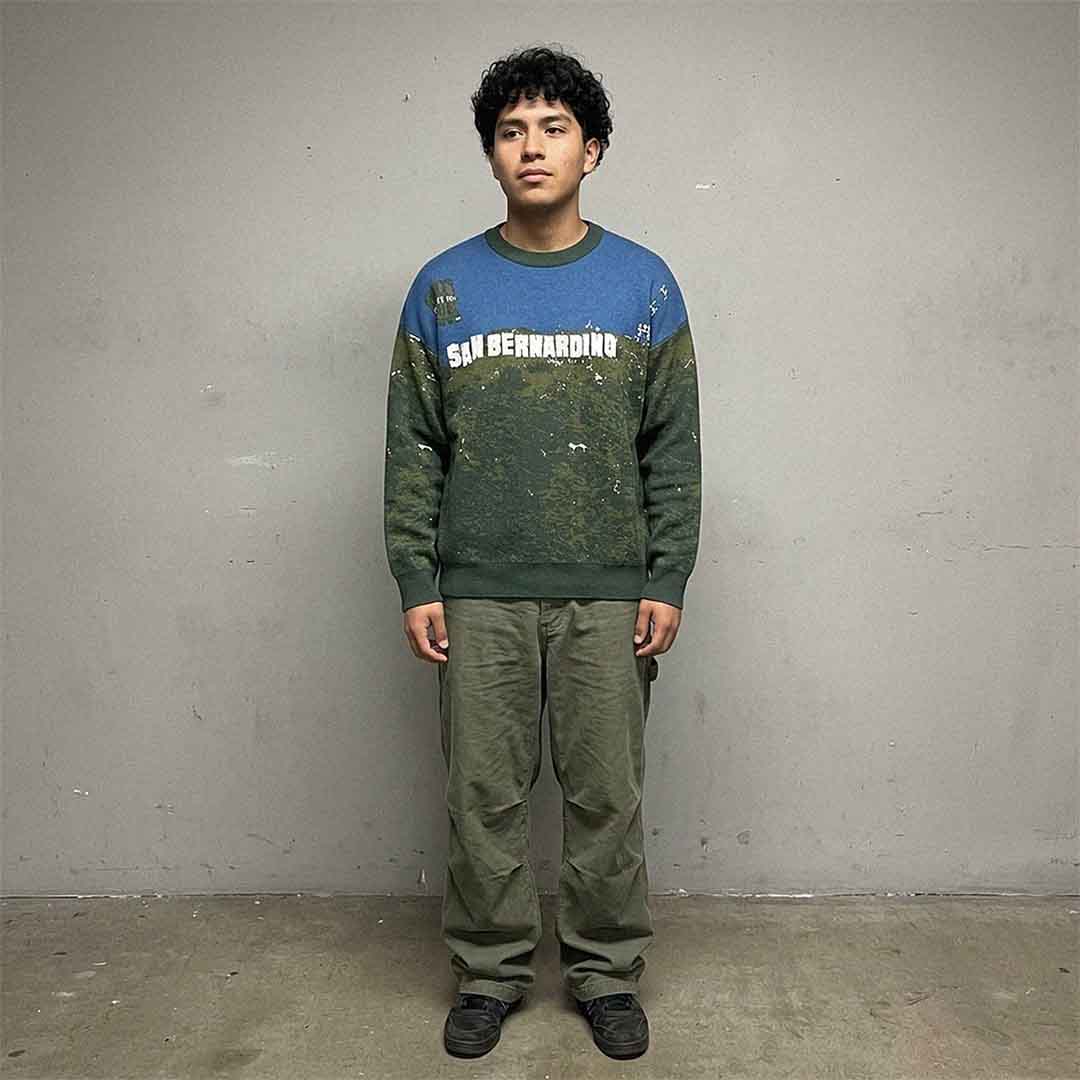 San Bernardino Hills GSC Relaxed fit knitted crew neck sweater