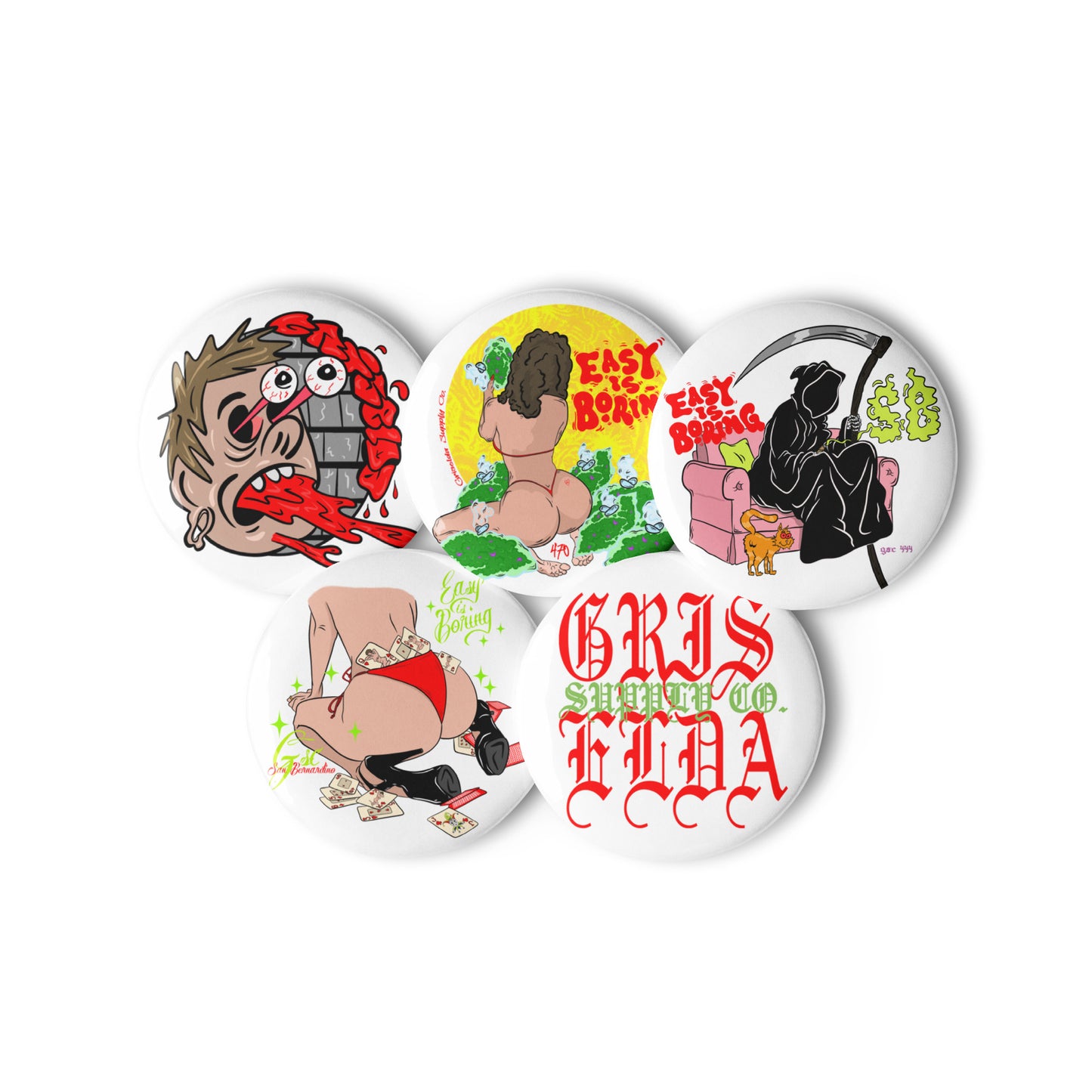 GSC Set of pin buttons #1