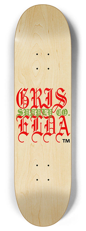 Classic Logo Natural Wood GSC SKATEBOARD DECK