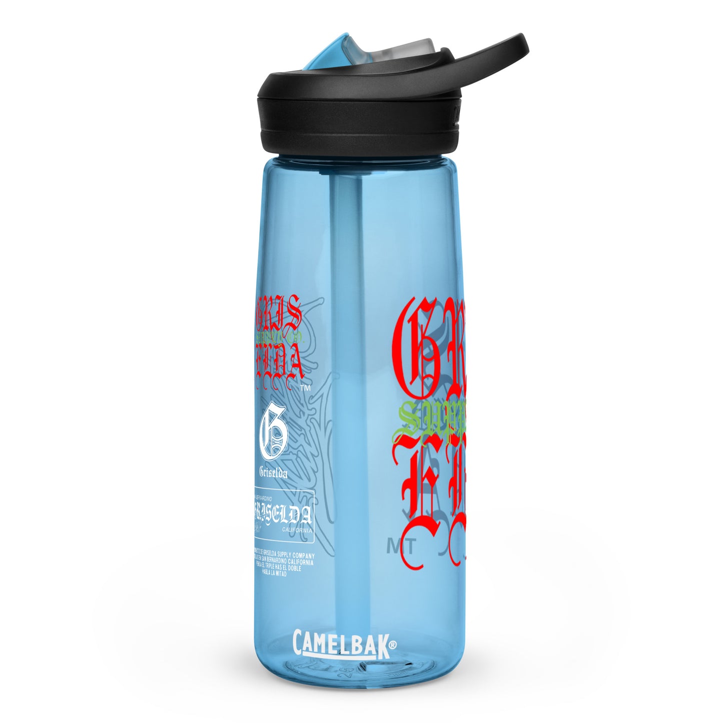 Es Gris. Classic Logo GSC Hand-style C Sports water bottle