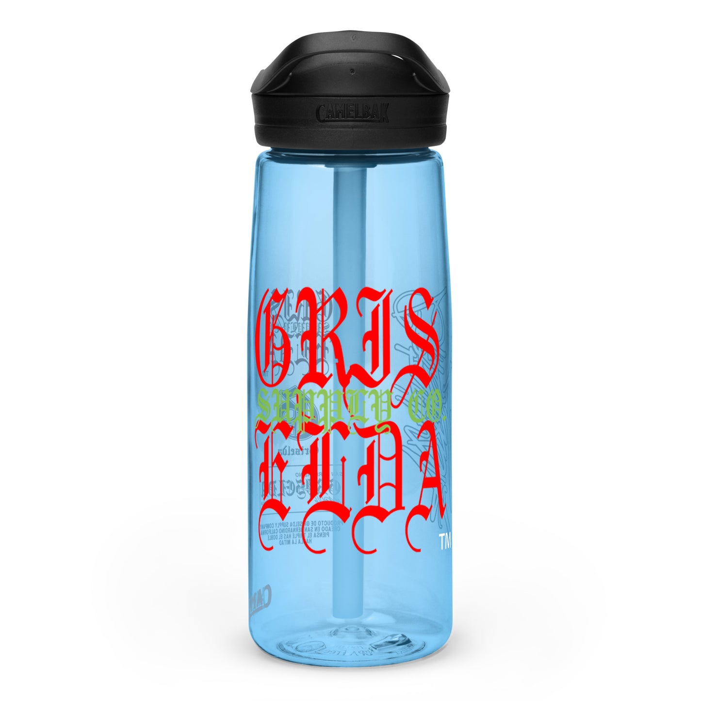 Es Gris. Classic Logo GSC Hand-style C Sports water bottle