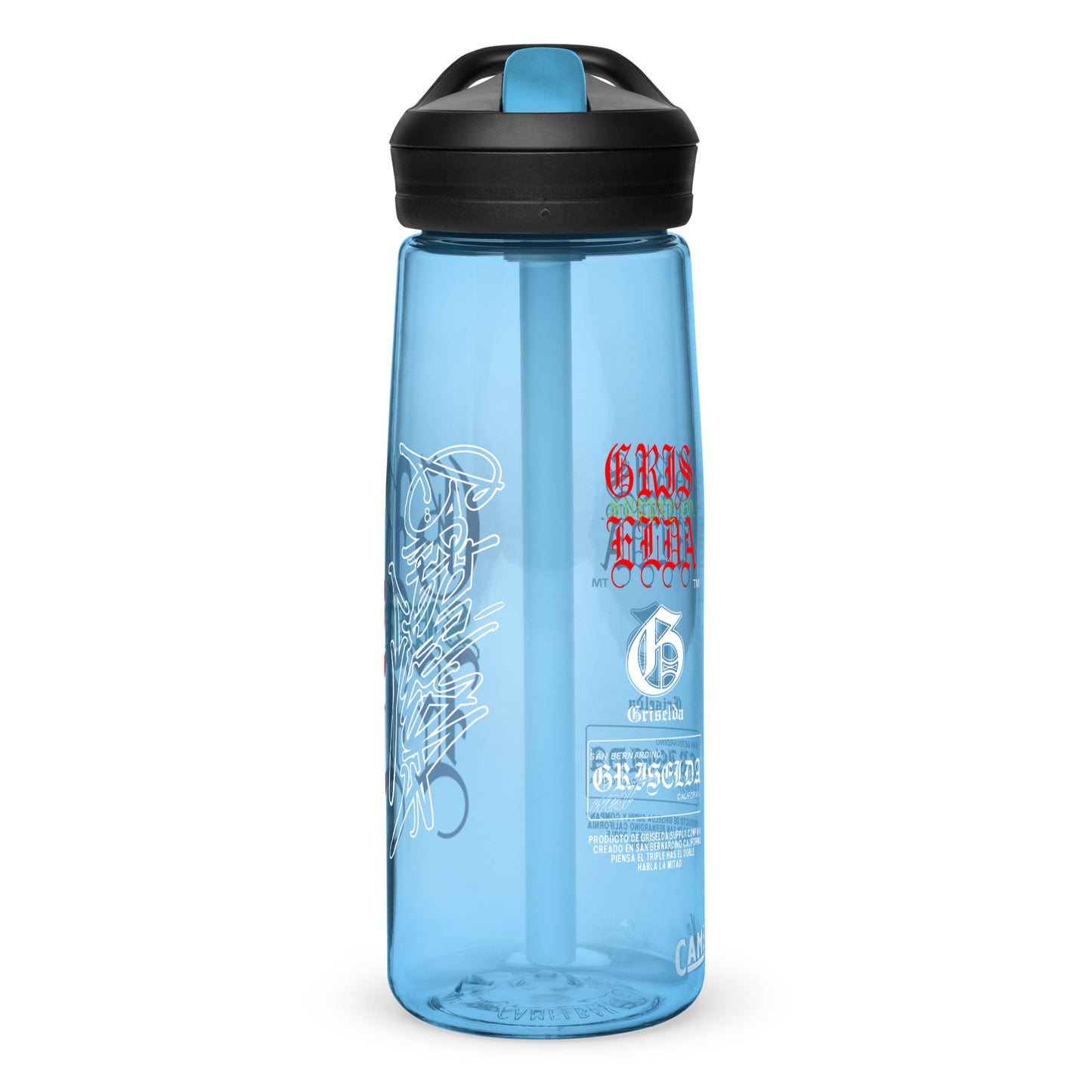 Es Gris. Classic Logo GSC Hand-style C Sports water bottle