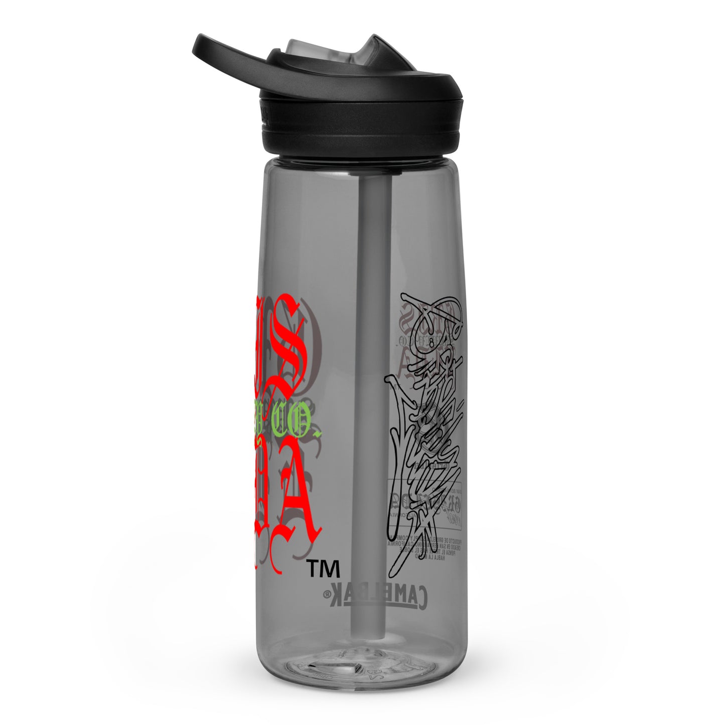 Es Gris. Classic Logo GSC Sports water bottle