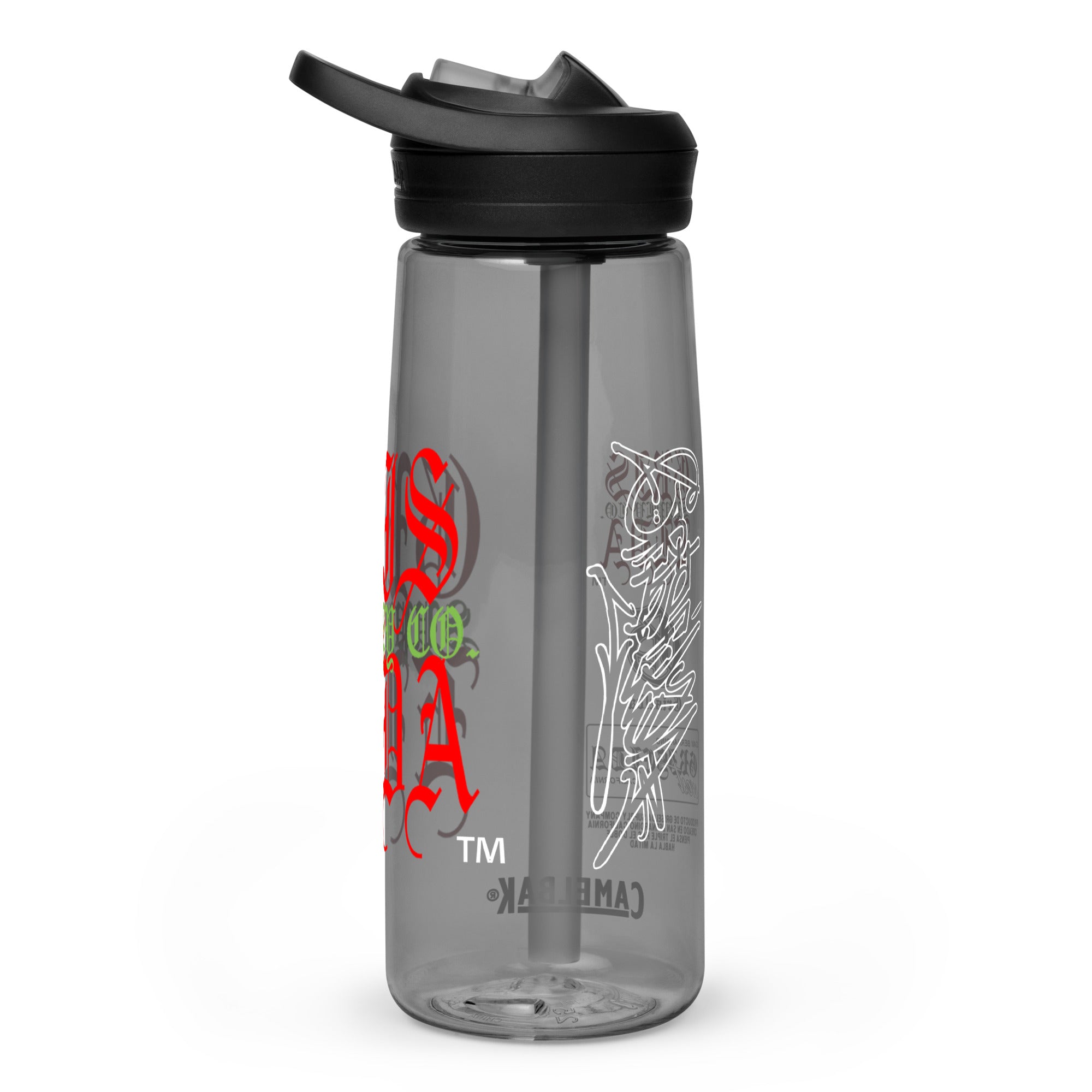 Es Gris. Classic Logo GSC Hand-style C Sports water bottle