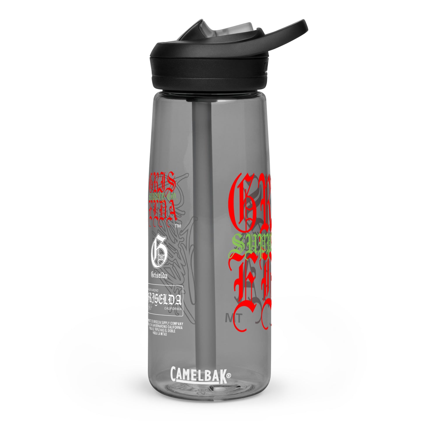 Es Gris. Classic Logo GSC Hand-style C Sports water bottle