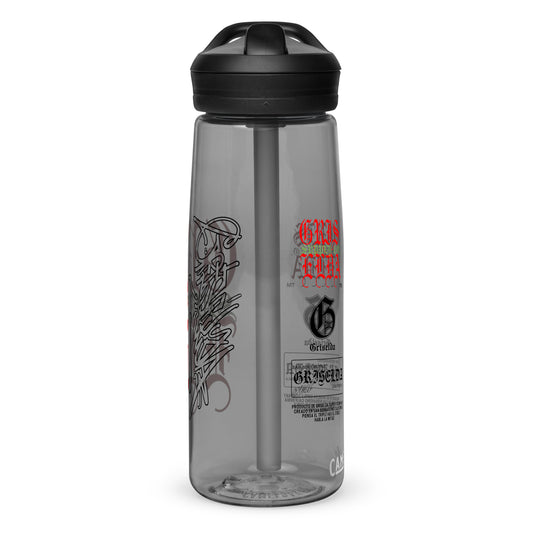 Es Gris. Classic Logo GSC Sports water bottle