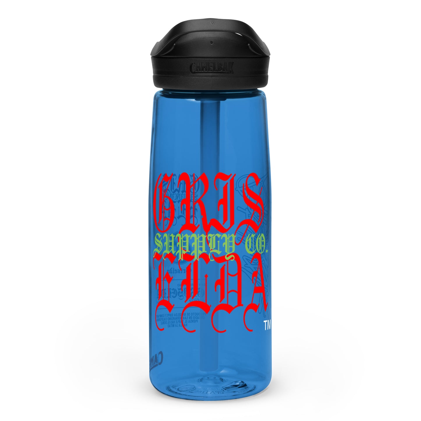 Es Gris. Classic Logo GSC Hand-style C Sports water bottle