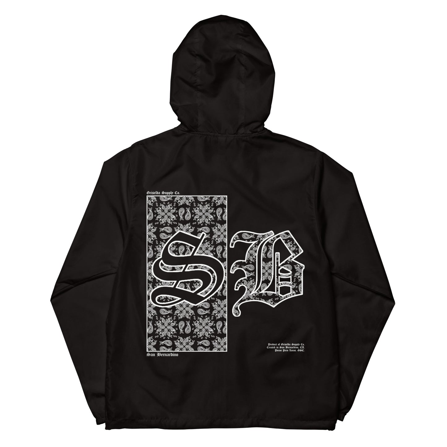 Paisley SB GSC B Unisex lightweight zip up windbreaker