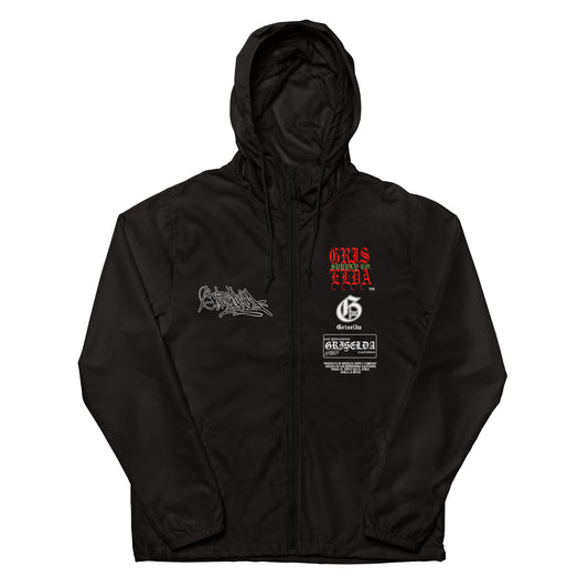 Es Gris. Classic Logo GSC Hand-style Unisex lightweight zip up windbreaker