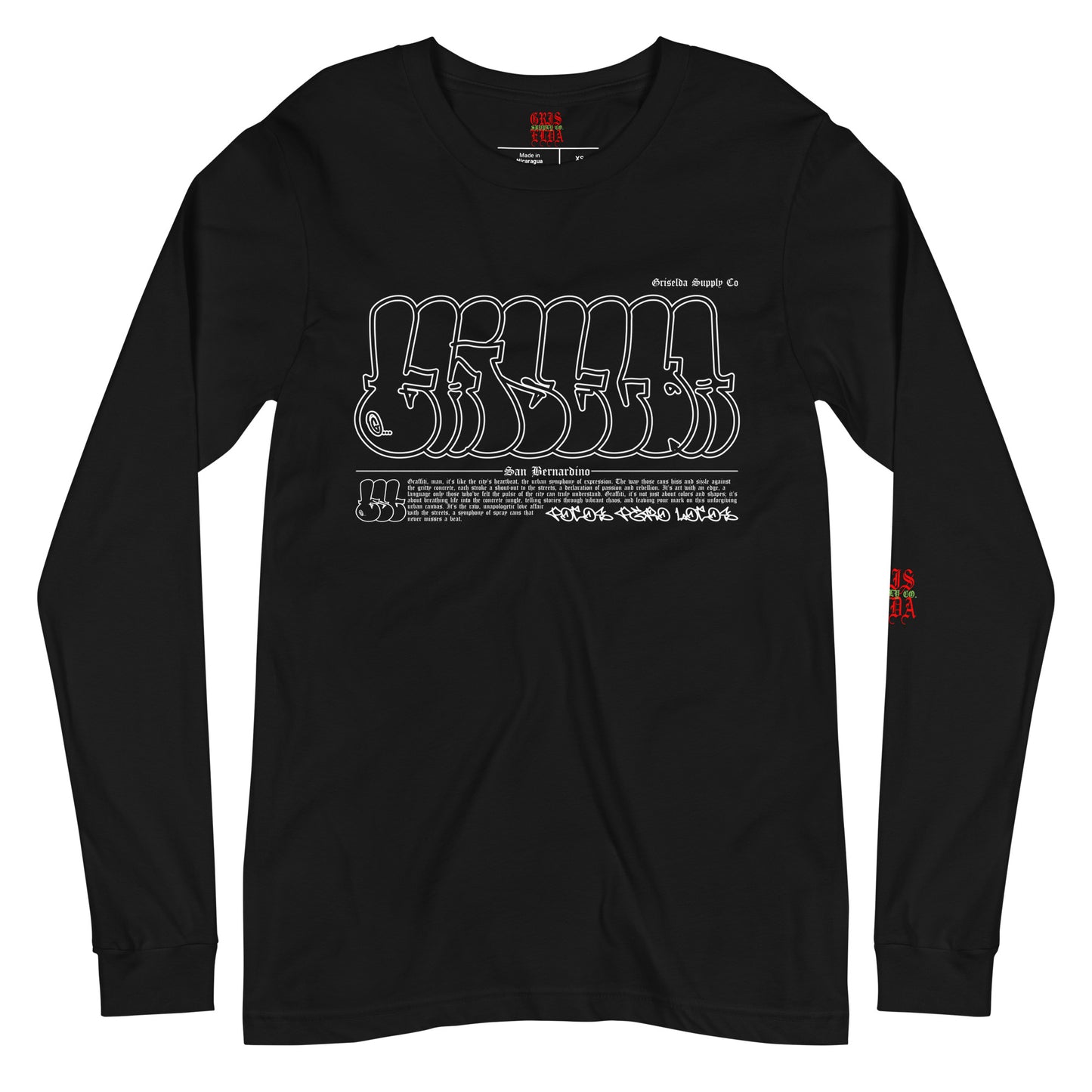 Griselda Graffiti Love GSC B Unisex Long Sleeve Tee