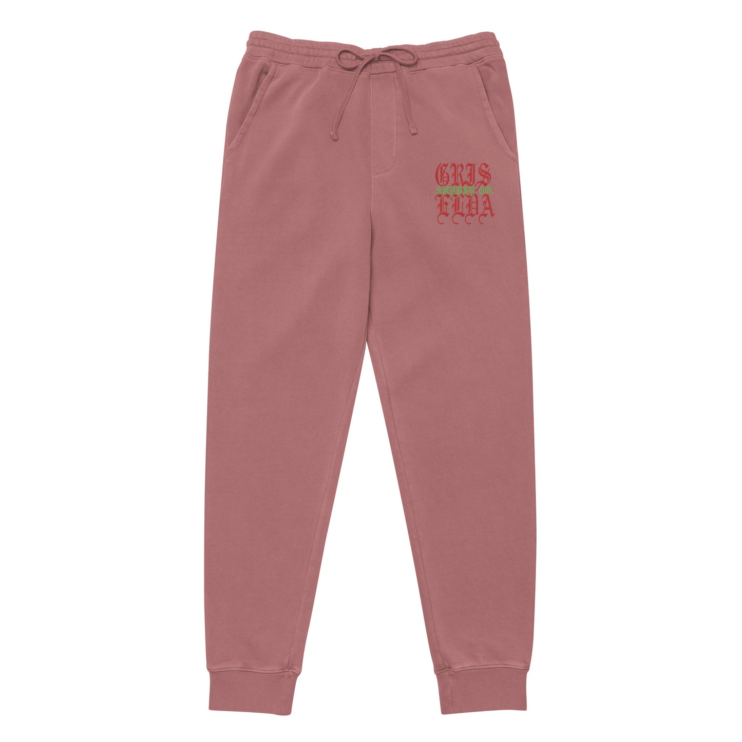 Classic Logo Embroidered GSC Unisex Premium pigment-dyed sweatpants pants