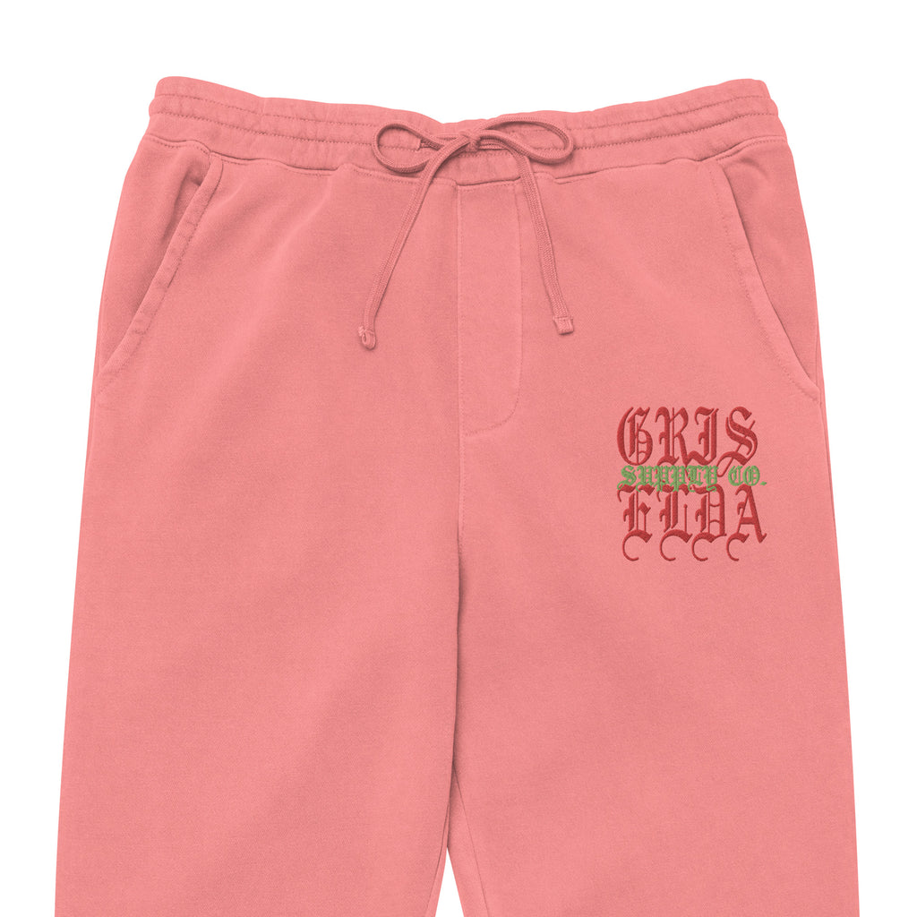 Classic Logo Embroidered GSC Unisex Premium pigment-dyed sweatpants pants