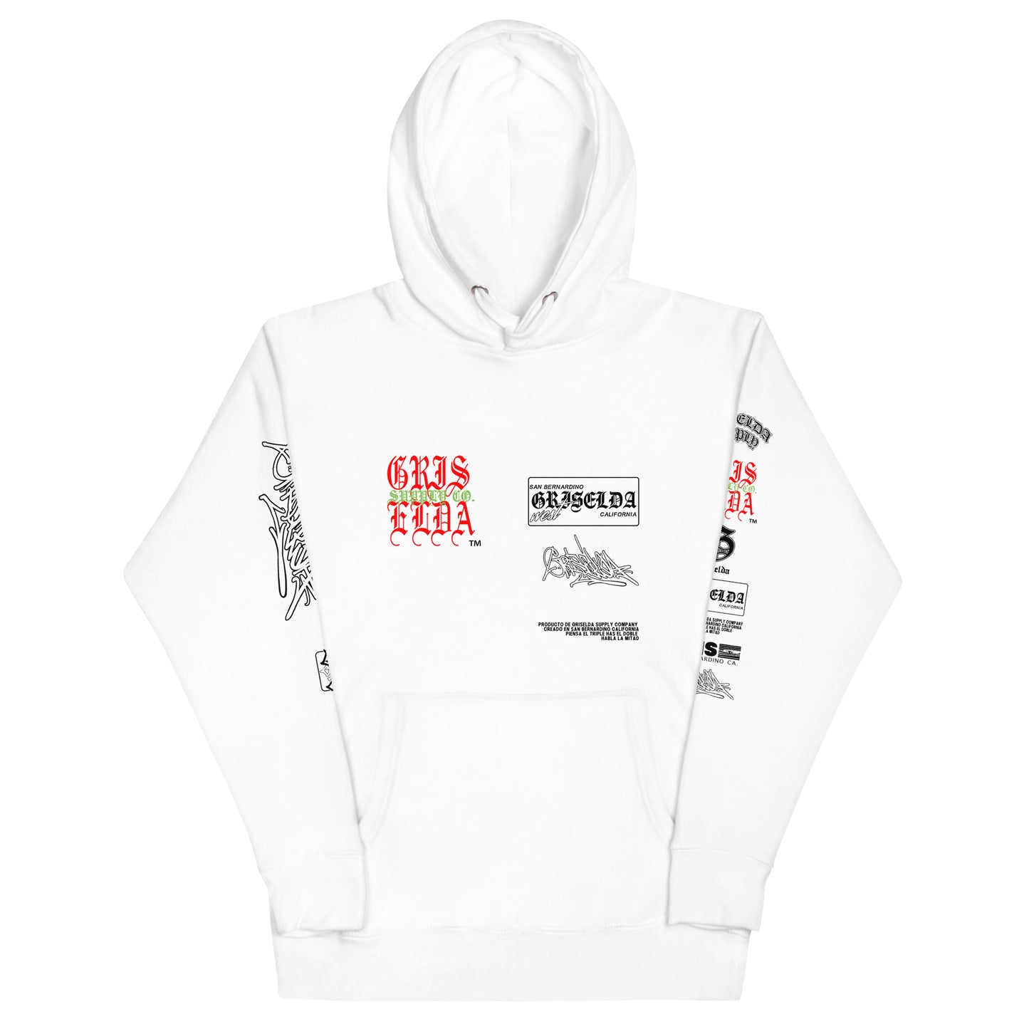 Es Gris. Classic Logo GSC Hand-style W Premium Unisex Hoodie