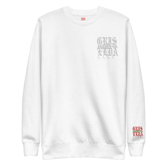 Whiteout Logo Embroidered GSC Unisex Premium Sweatshirt
