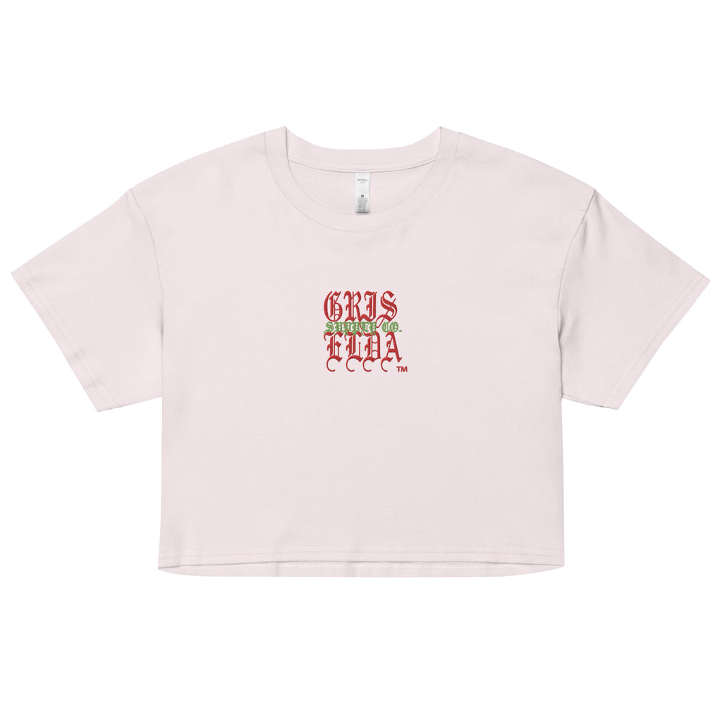 Embroidered Classic Logo GSC B Women’s crop tee