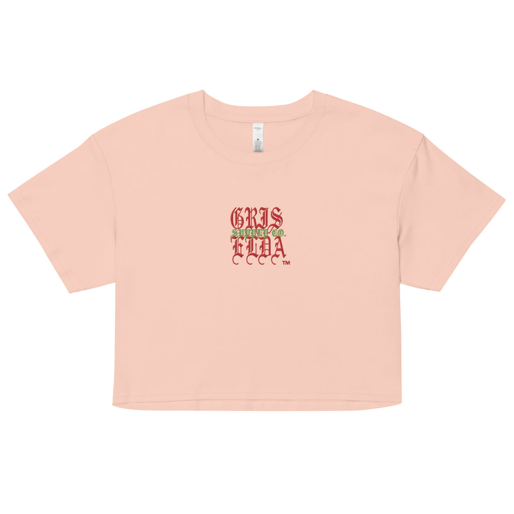Embroidered Classic Logo GSC B Women’s crop tee