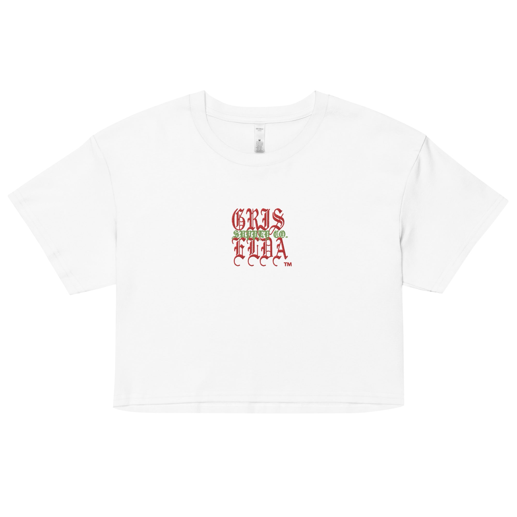 Embroidered Classic Logo GSC B Women’s crop tee